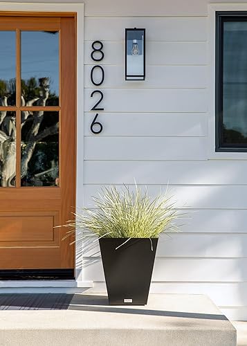 Miniatura 8 de Veradek Pure Series Nobleton Maceta de Plástico - Macetas Grandes para Interiores o Exteriores PorchePatio Uso Duradero para Todo Clima con