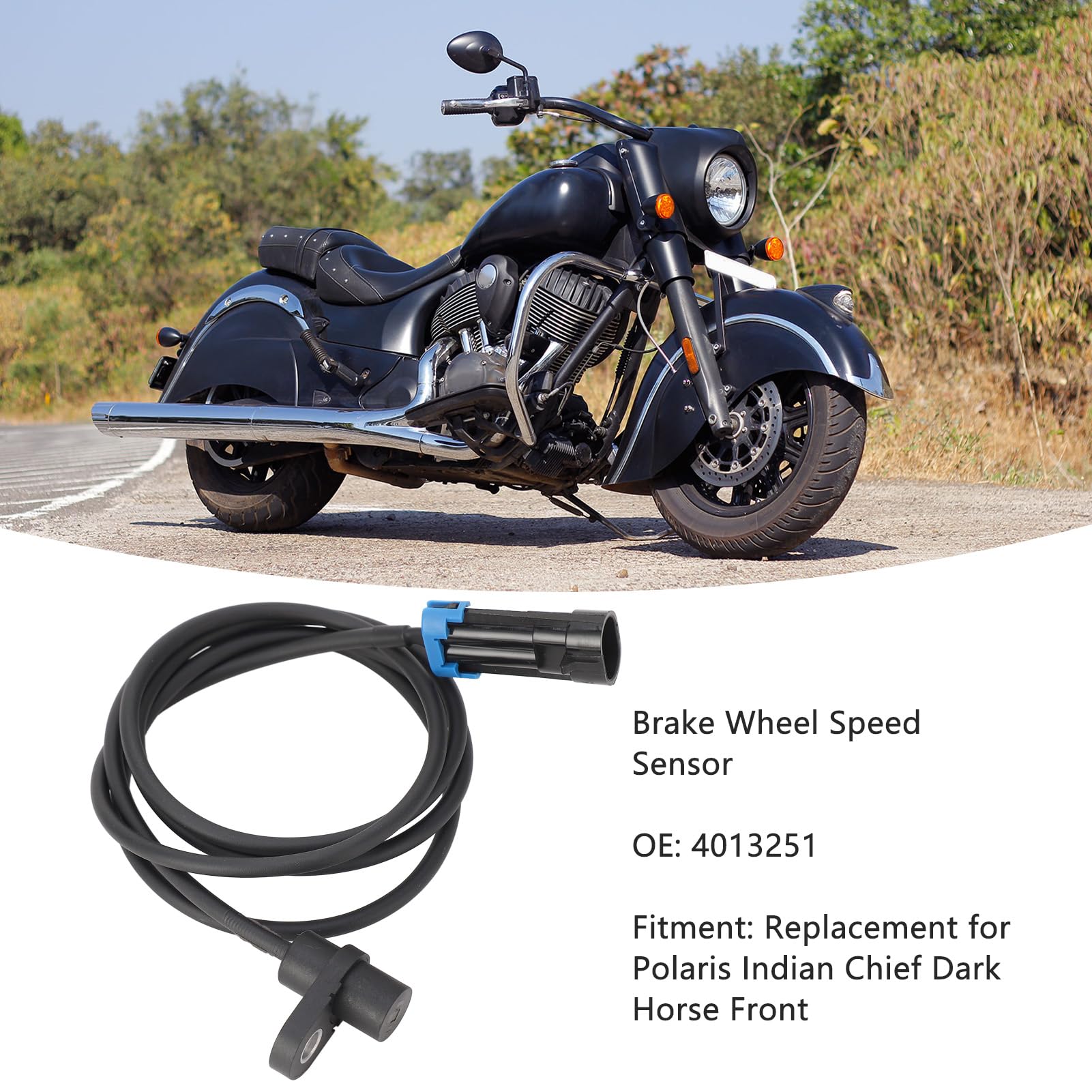 4013251 Bremsrad-Geschwindigkeitssensor, Motorrad-Geschwindigkeitssensor, Tachometer-Sensor, Schnelle Reaktion, Echtzeitüberwachung, Präzise Anpassung, Ersatz Für Polaris