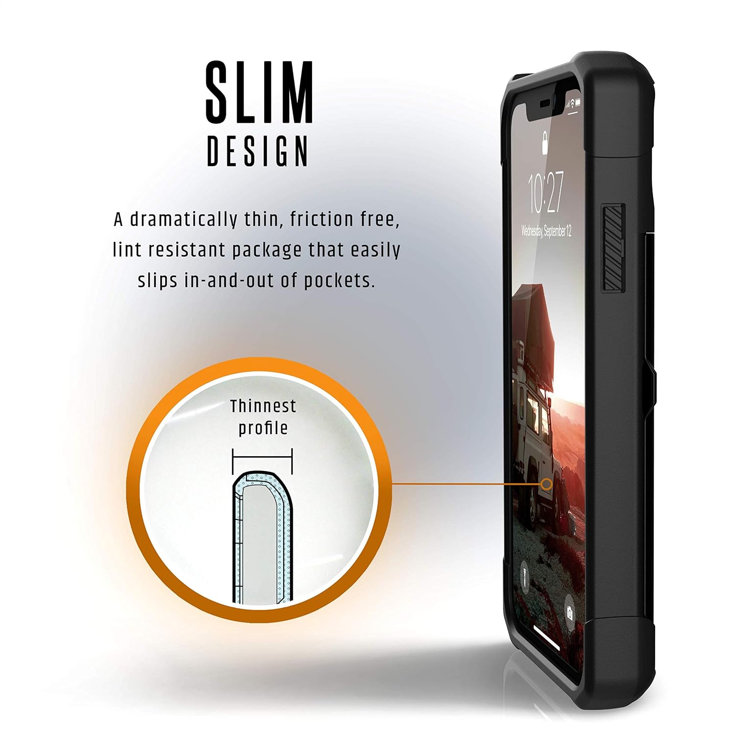 URBAN ARMOR GEAR UAG iPhone XR [6.1-inch Screen] Trooper Feather-Light Rugged [Black] Military Drop Tested iPhone Case