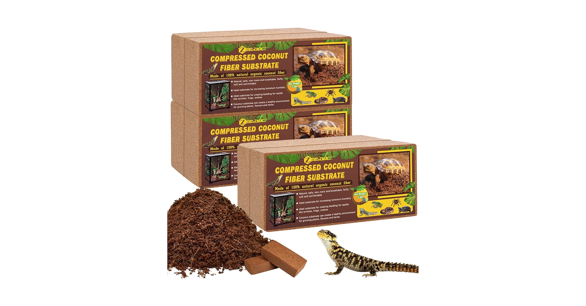 Amazon.com : ZeeDix 6 Pack Coconut Fiber Substrate for