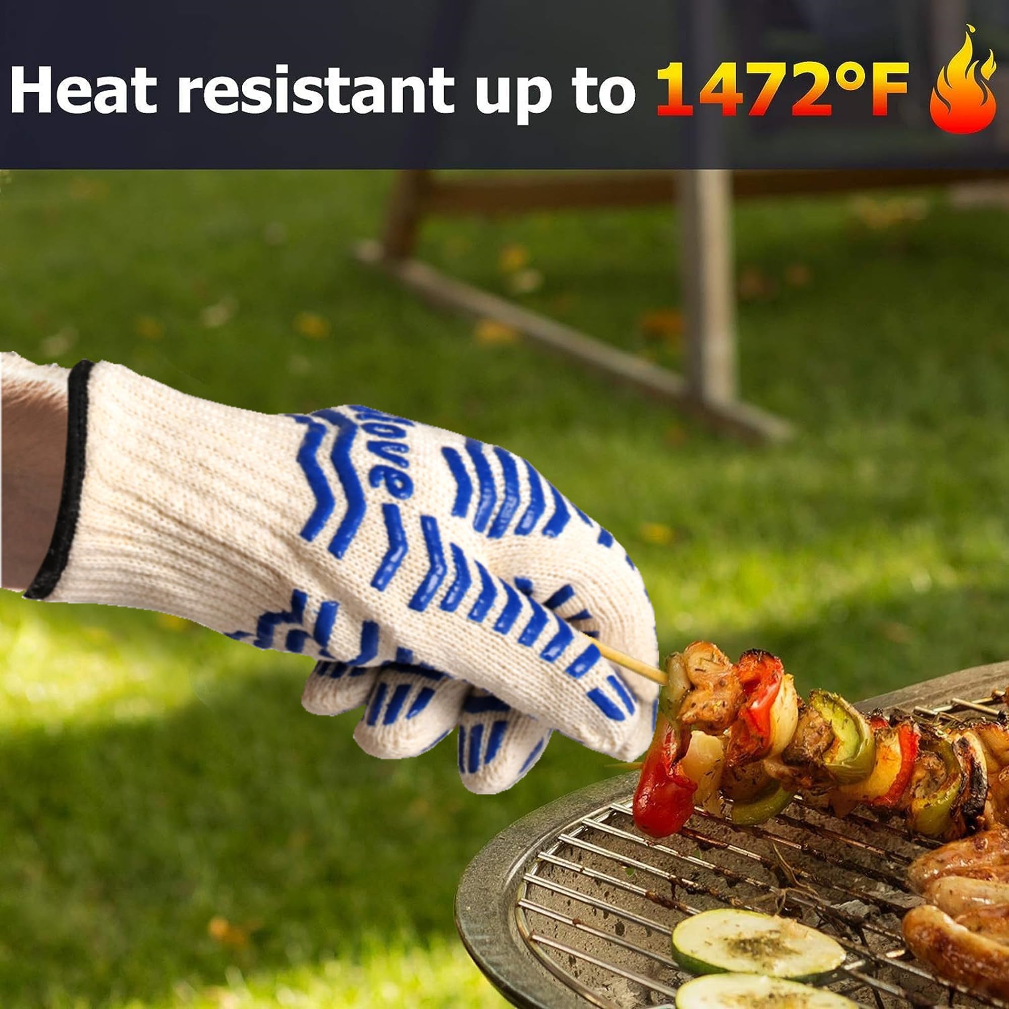 Hemobllo 2 Pièces Gants De Cuisine Silicone Résistants Chaleur