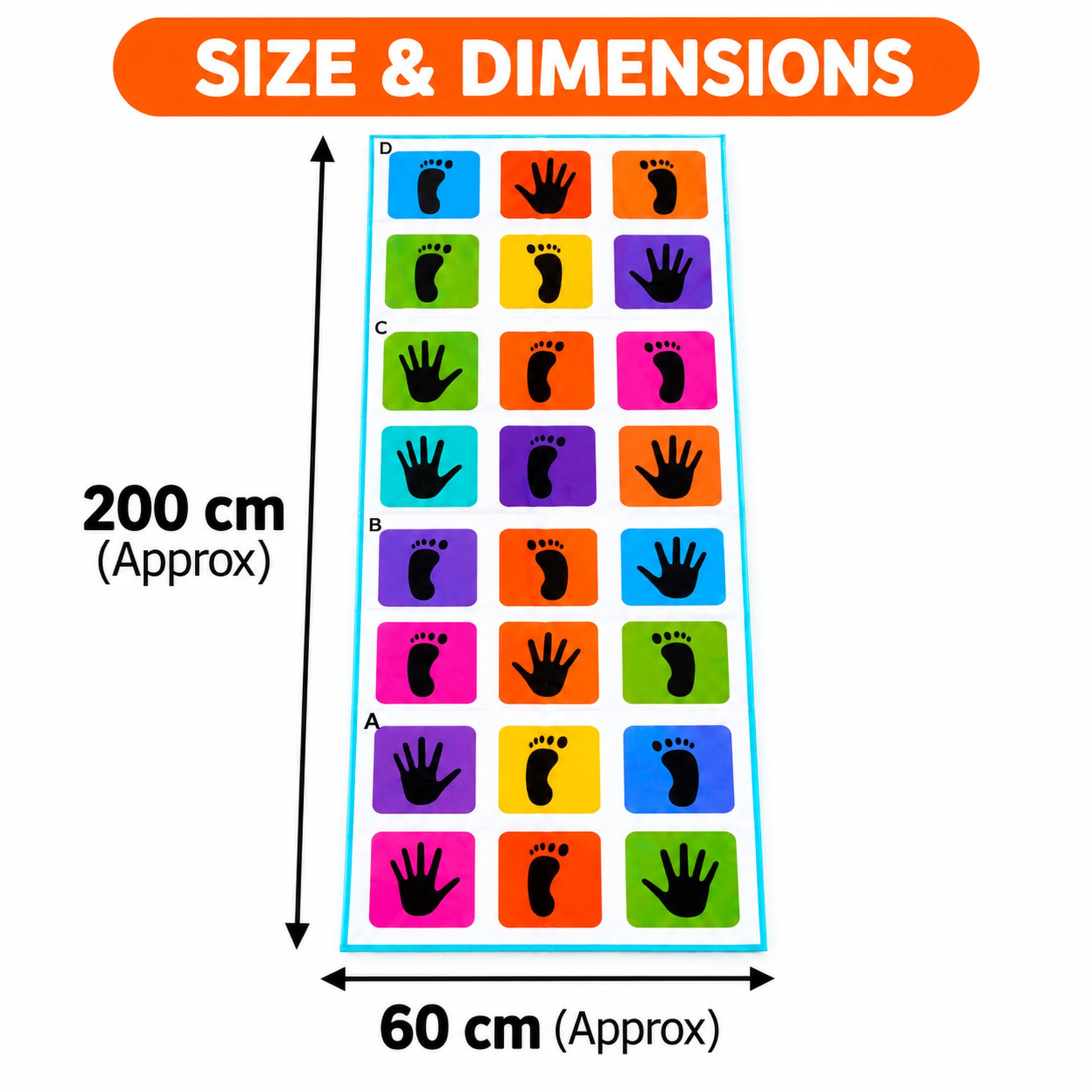 Dorytoy Hopscotch Mat for Kids Floor Games Playmats & Floor Gyms Kith-Kith, Stapu, Langdi, Ekka Dukka, Paandi, Kunte Bille Unique Balancing Game — Amazon image 4