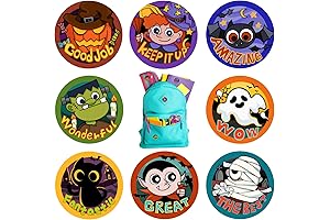Halloween Stickers for Teachers: Pack of 500 Motivational Rewards