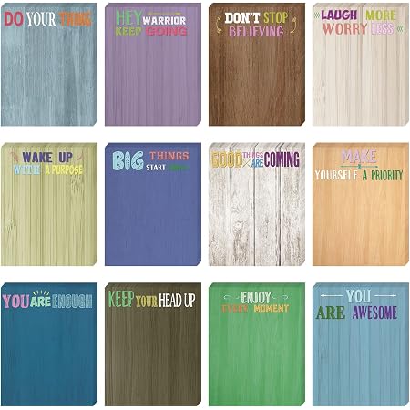 Xqumoi Positive Potato Sticky Notes Set - 450 Sheets, Inspirational Memo Pads, Fun Office & School Supplies