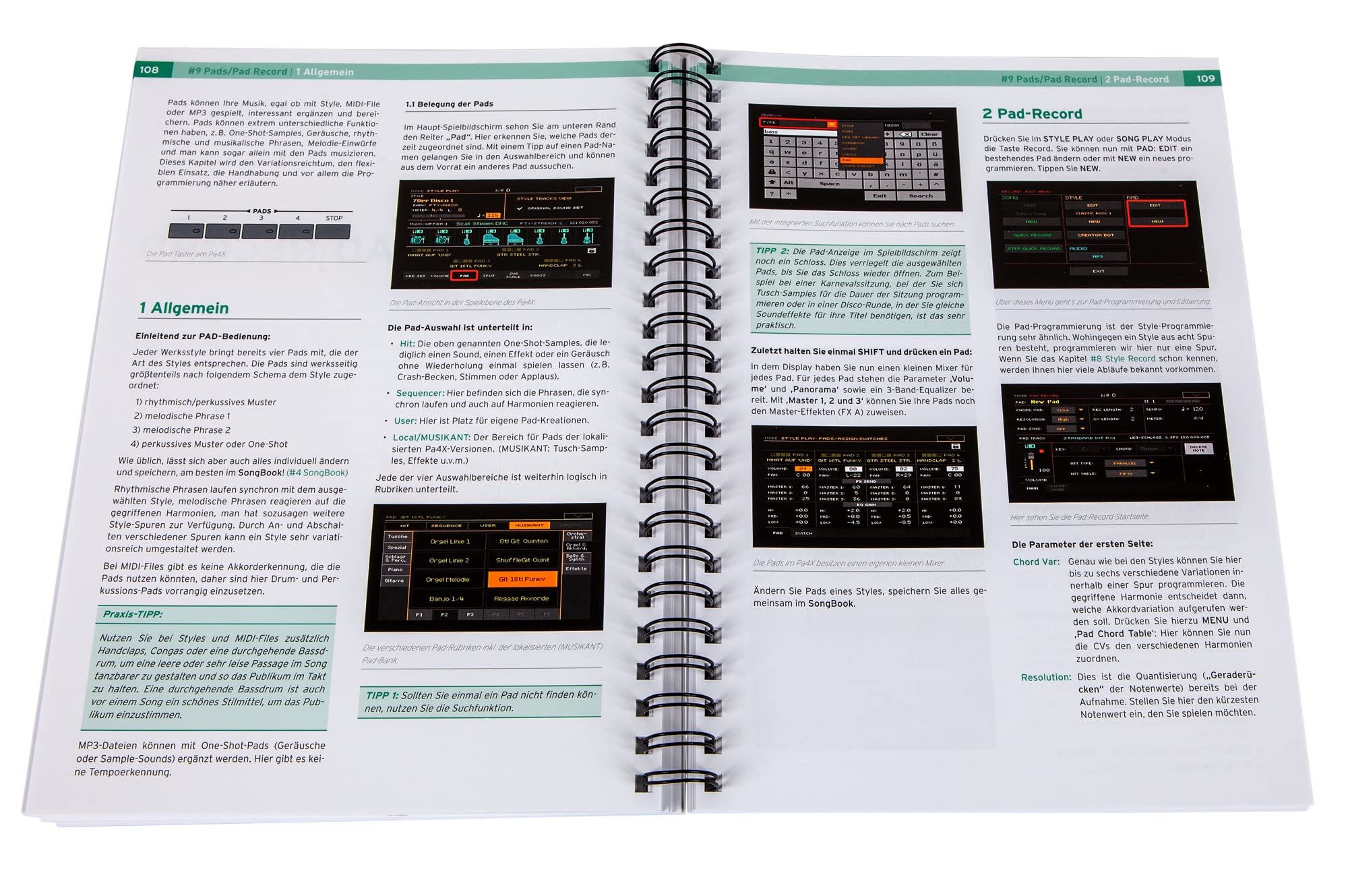 KORG Pa4X Praxishandbuch Ringbuch Anwendertipps Pa700 Pa1000 Profitipps
