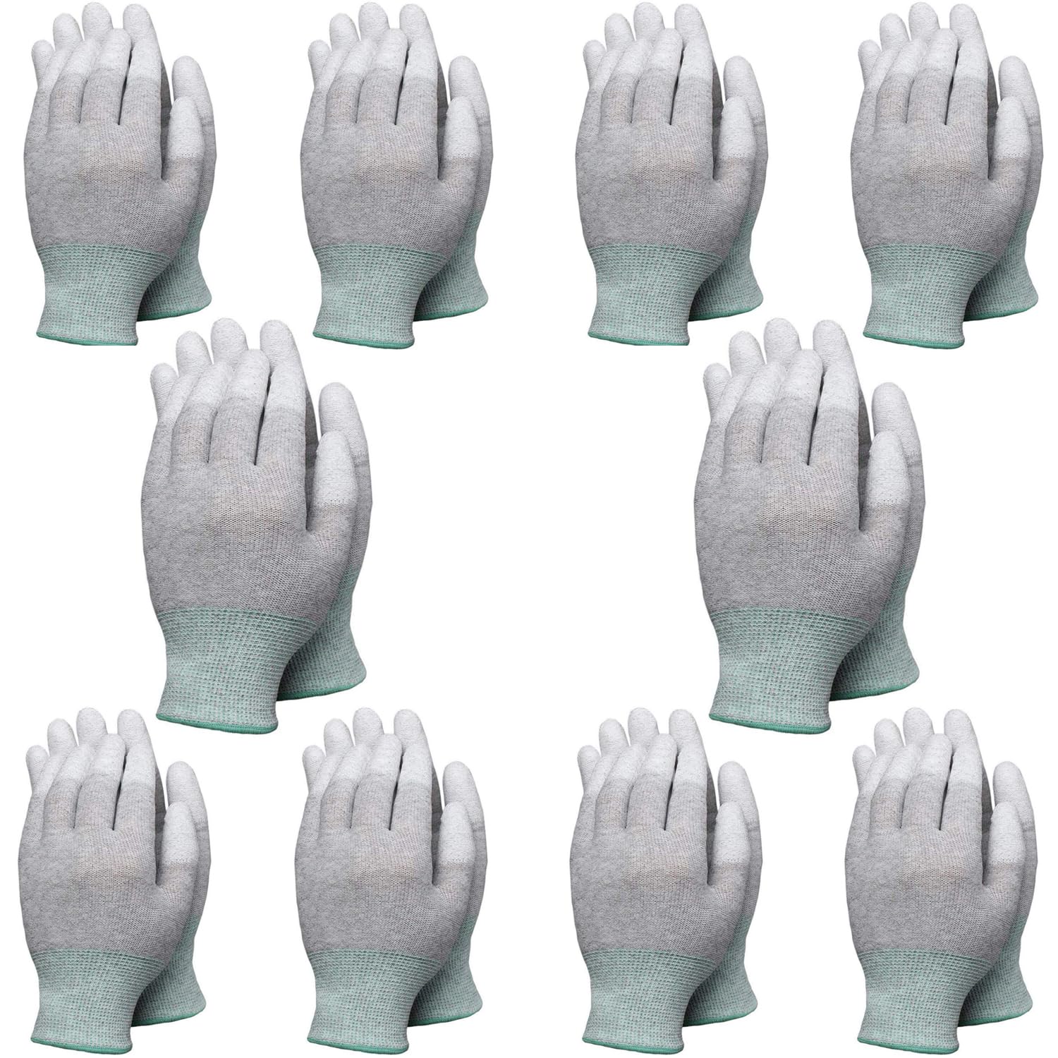 DISHIVA ESD Gloves Pack of 10 Pairs | Anti-Static Protection for Electronics Assembly | Comfortable, Durable, and Reliable (Medium) (B0CY8XL6BS) Amazon Price History, Amazon Price Tracker