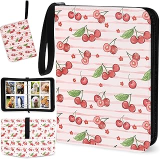 400 Pockets Card Binder, 4-Pocket Trading Card Binder Album Holder Storage Book for Game Cards with 50 Removeable Sleeves, Ideal Baseball Binder Fit 400 Cards, Gift for Kids Adults