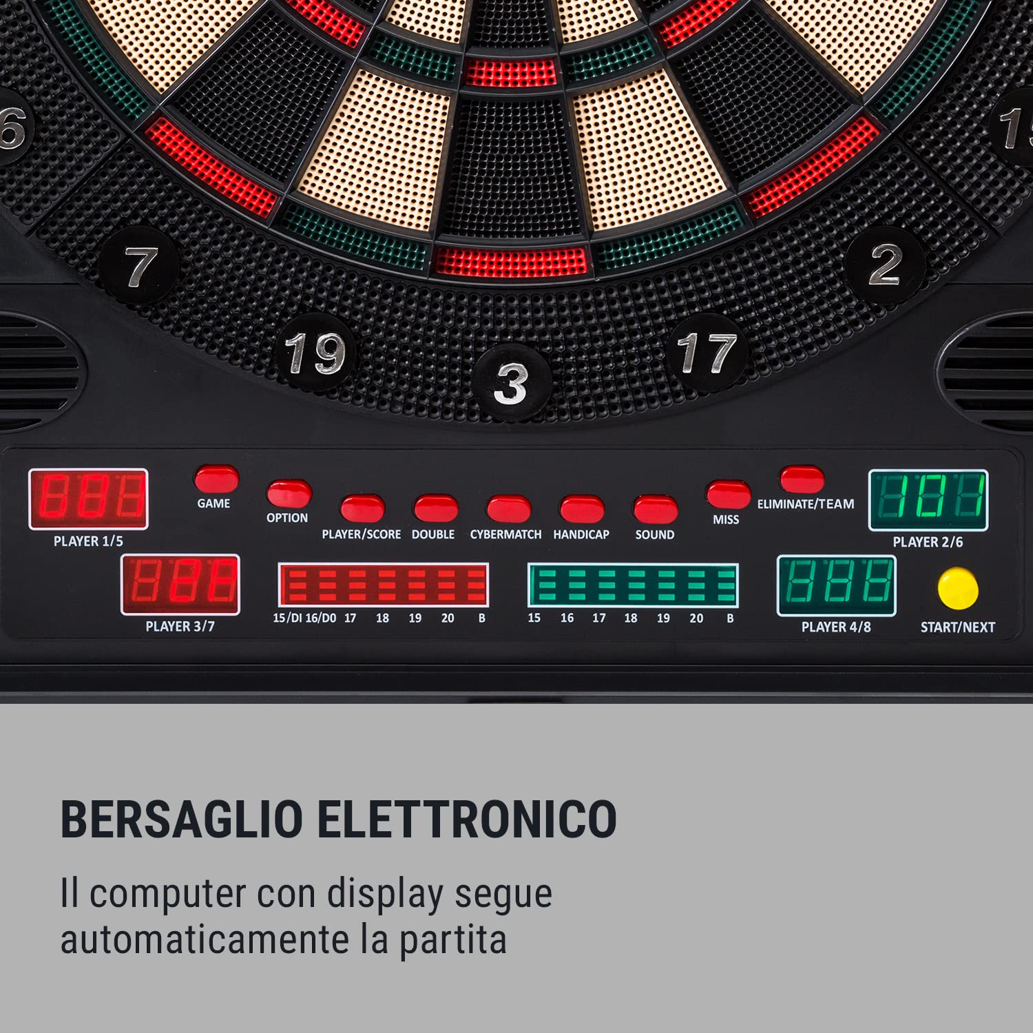 Bersaglio Freccette Elettronico KLARFIT - Con 12 Freccette E Tabellone LCD - Foto 8