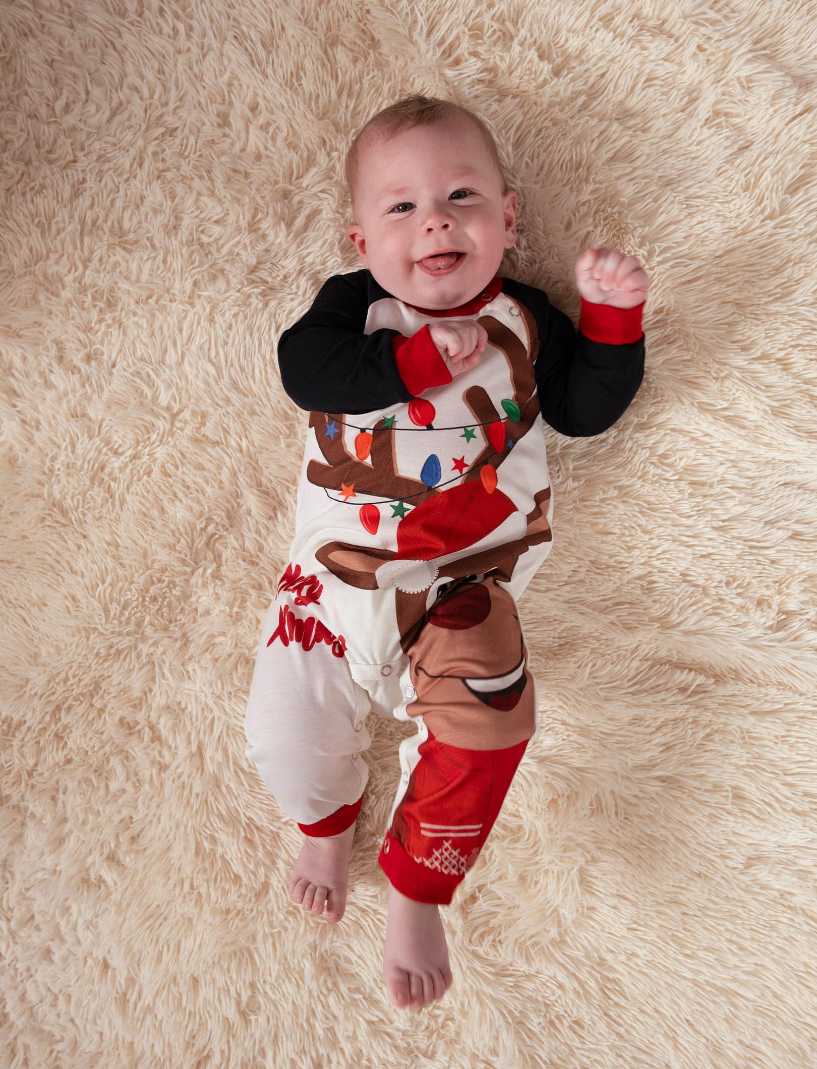 PATPAT - Pigiama Natale Famiglia Coordinati - Pigiami Natalizi per Tutta la Famiglia - Pigiama Donna Invernale - Pigiama Natale Coordinati Coppia - Pigiami Coppia- Pigiama Uomo Invernale