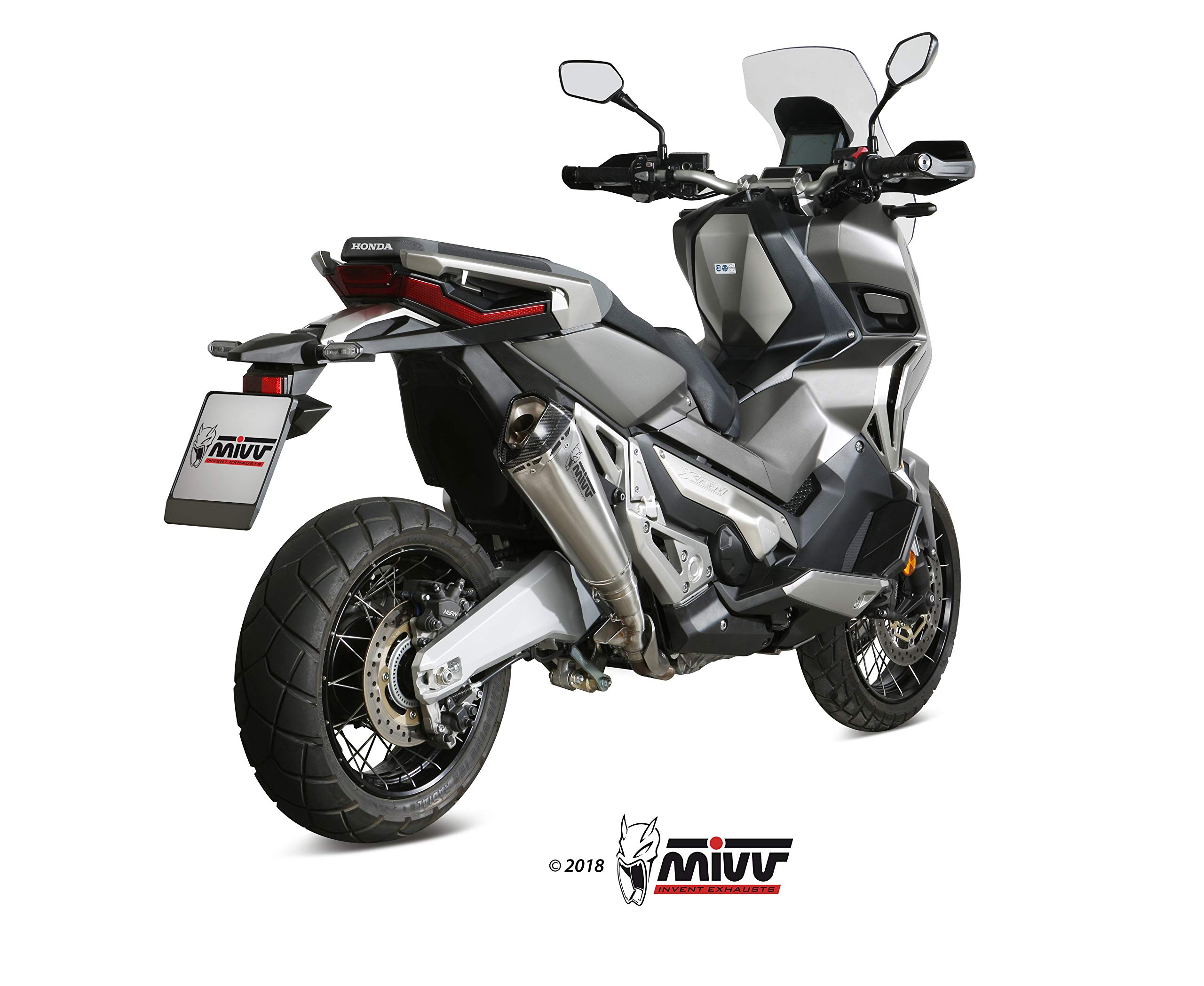 Scarico Mivv SLIP-ON DELTA RACE ST. STEEL STANDARD Compatibile con HONDA X-ADV 750 2017 > 2021 Euro4 > Euro5