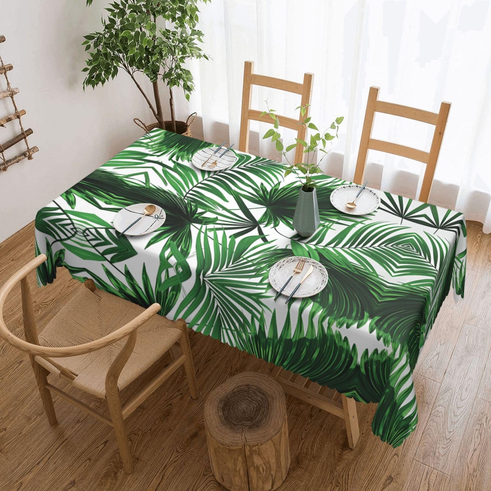 MROWYC Palm Tree Printed tablecloths are suitable for hotels, picnics, and parties, and can effectively protect the tabletop