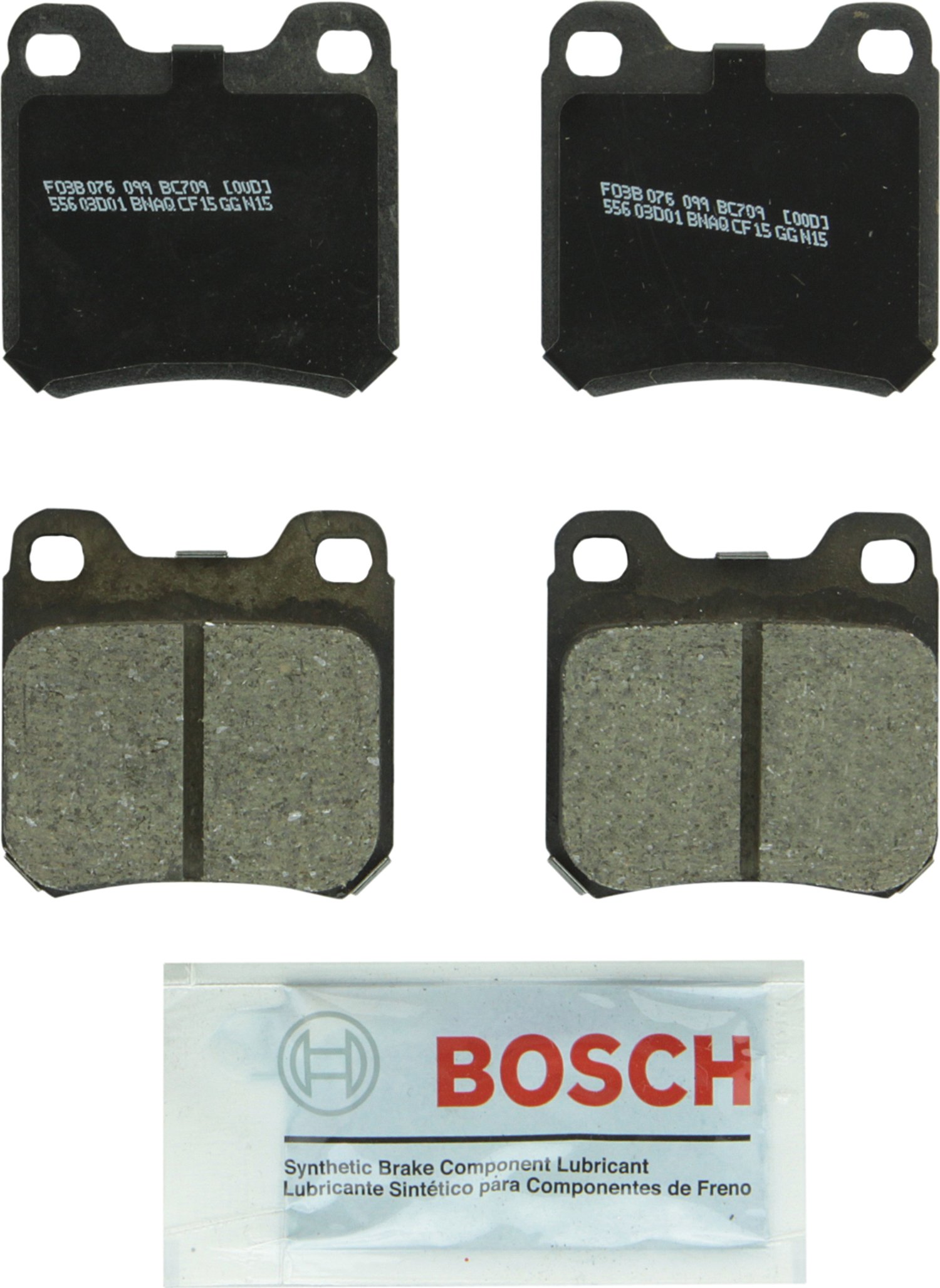 Bosch Automotive BP1078 QuietCast Premium Semi-Metallic Disc Brake Pad Set For: Subaru Forester, Legacy, Outback, B9 Tribeca, Tribeca, WRX, Front — view 339