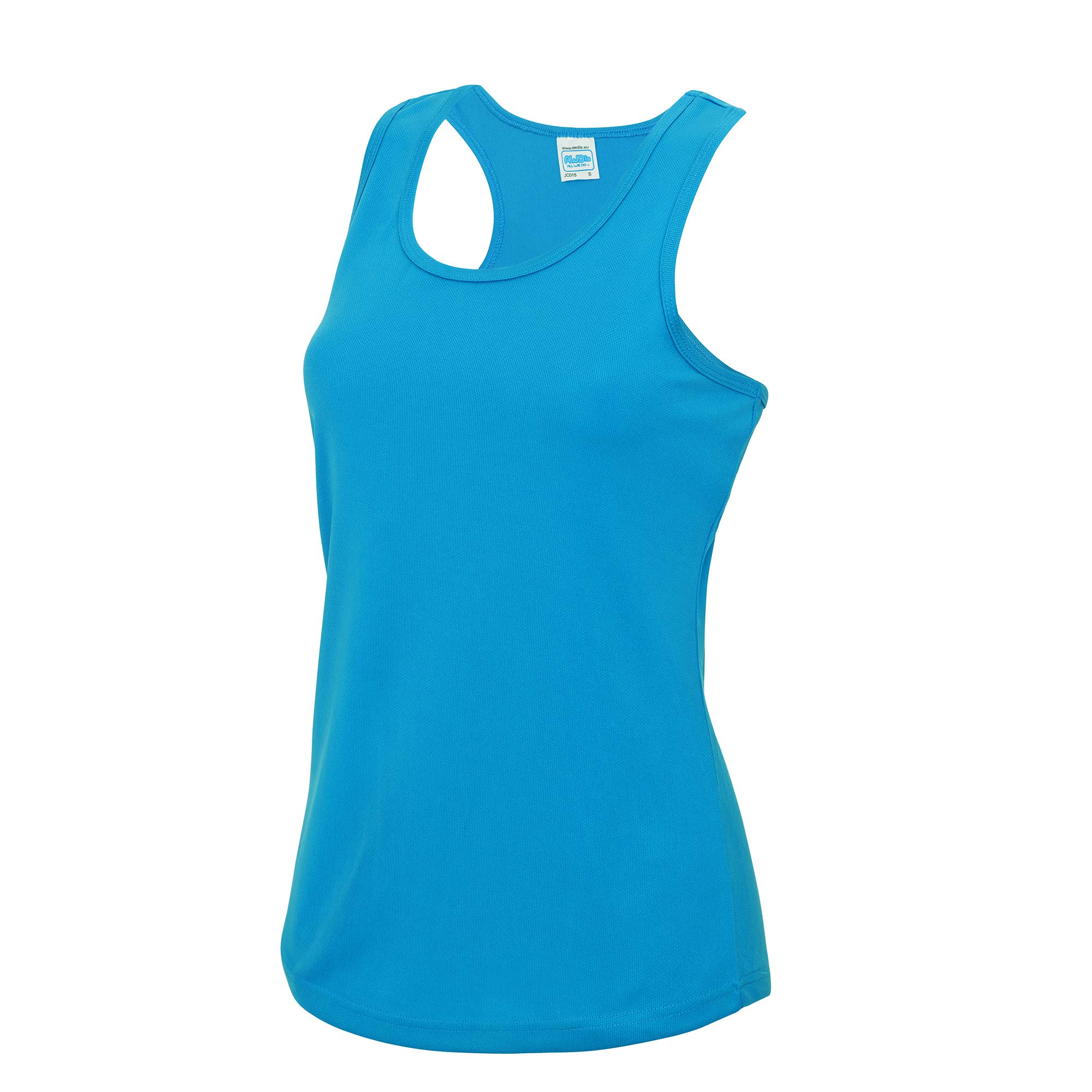 Just Cool Girlie Fit Sports Ladies Vest / Tank Top (XL) (Sapphire Blue)