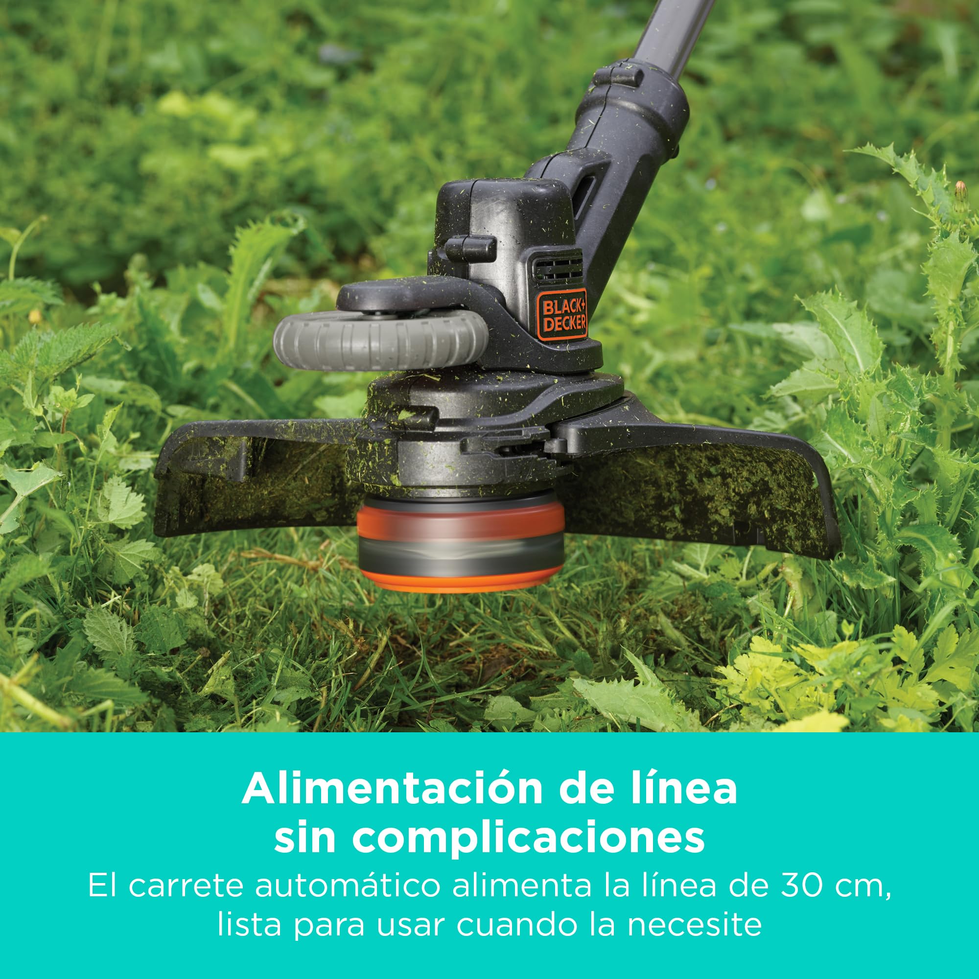 BLACK+DECKER Recortadora de césped de Hilo de 30 cm POWERCONNECT Strimmer Sin Cable, STC1840EPC-QW