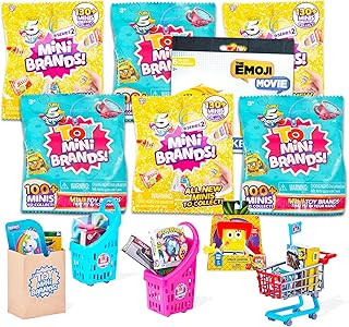 Mini Brands Blind Bags Party Favors 6 Pack - Bundle with 6 Mini Brands Mystery Figures Featuring Toys and Food Plus Stickers | Mini Brands Toy and Food Figurines
