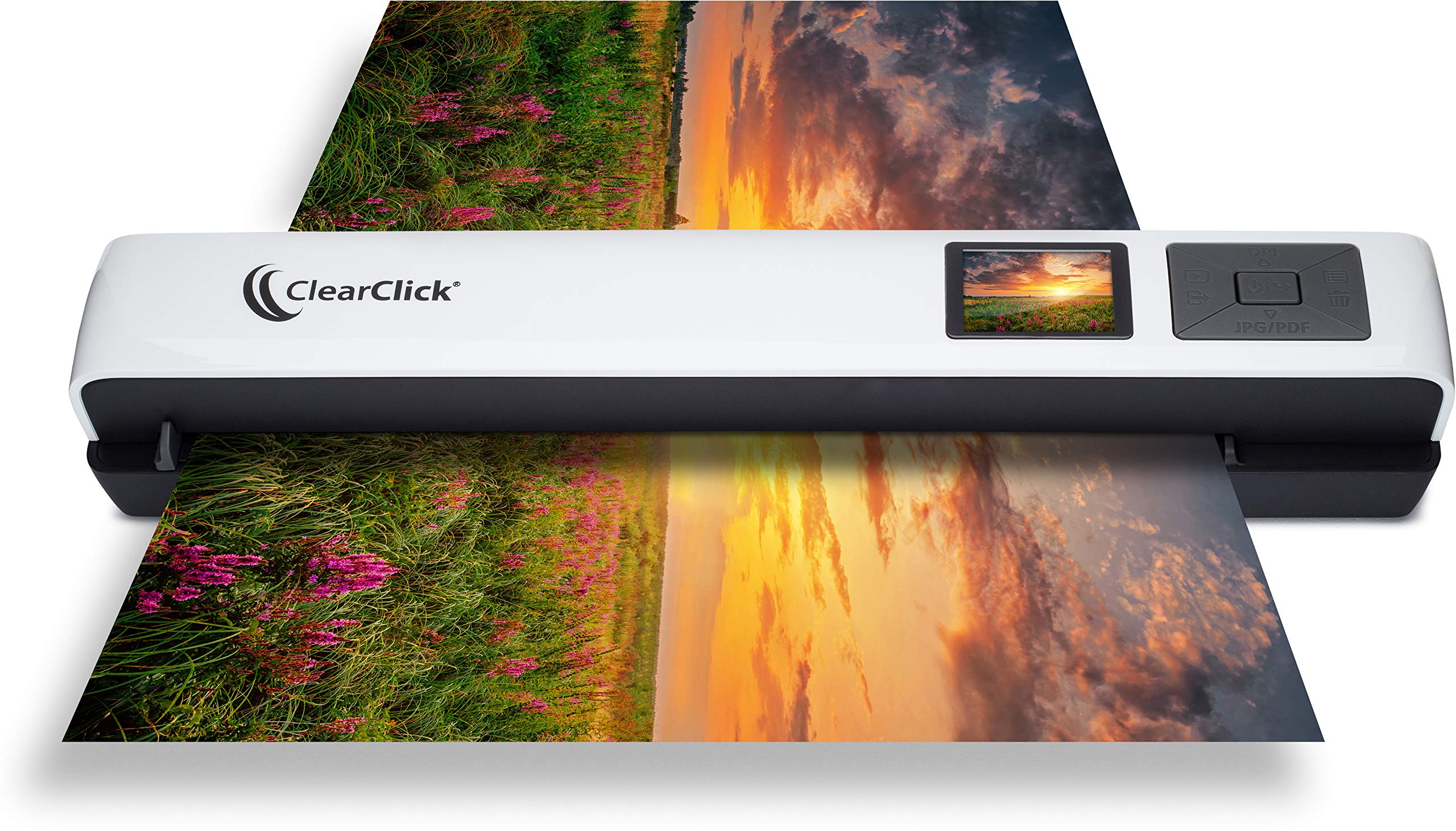 ClearClick Photo & Document Scanner with 1.45" Preview Screen - Ultra Portable - No Computer Required - Scans in Just Seconds