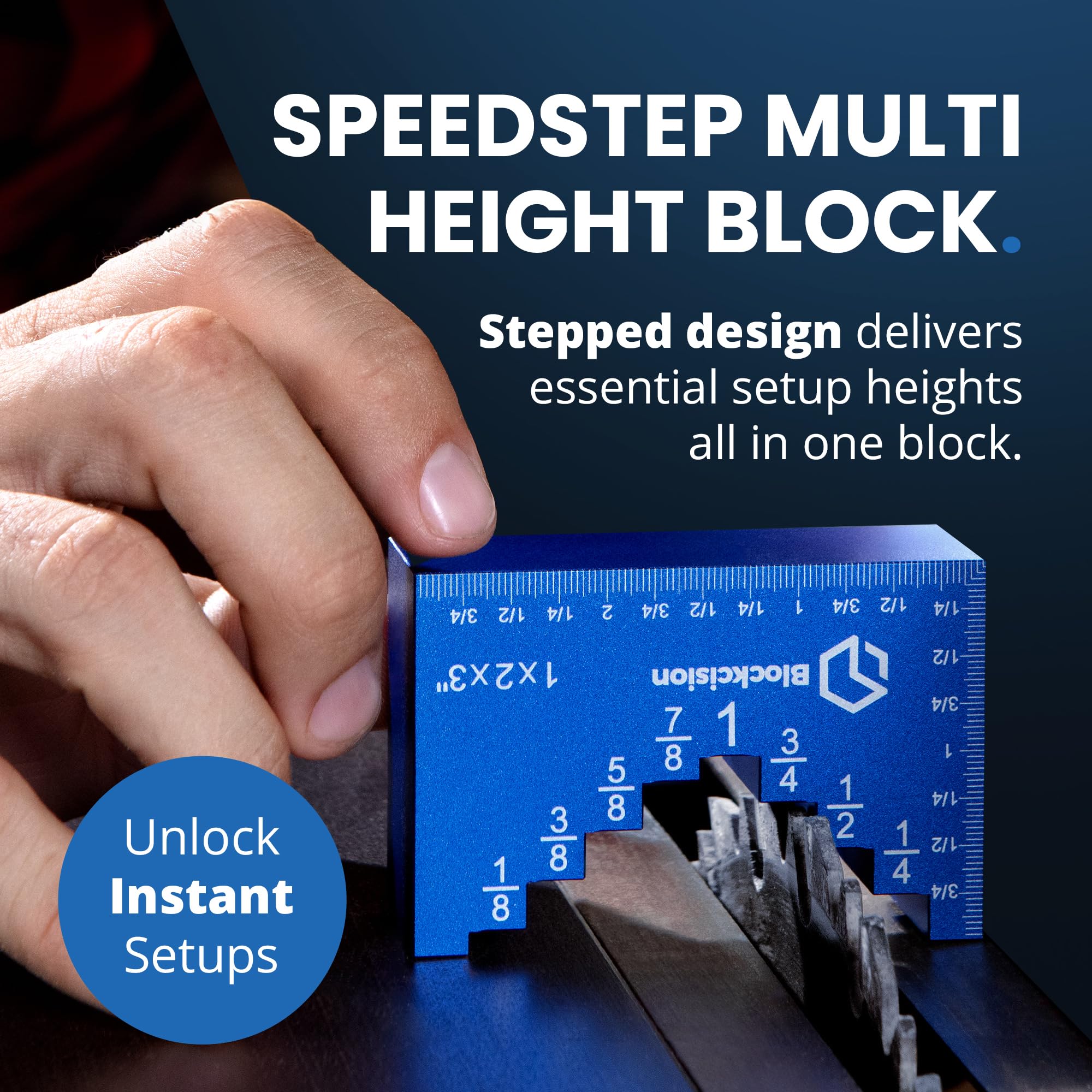 Setup Block Height Gauge Set - Precision Aluminum Router
