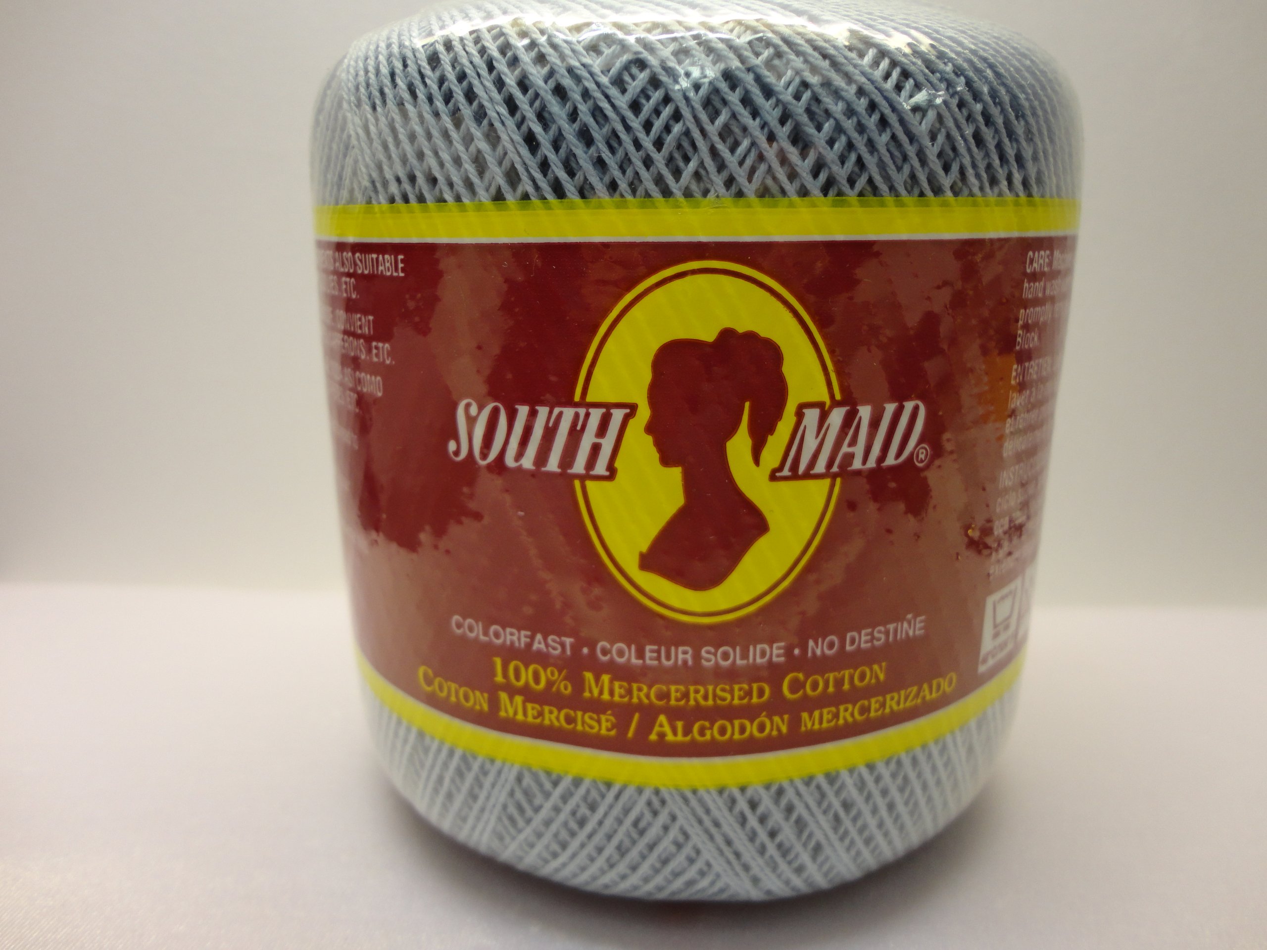SOUTH MAIDSouth Maid 100% Mercerised Cotton Yarn Irish Blue Color 488, 350 Yards
