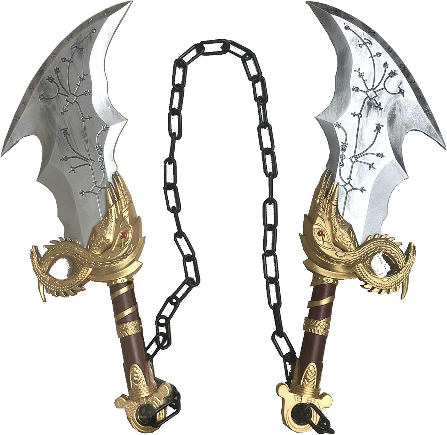 Blazing Steel 17" Medieval Fully Upgraded Blades of Chaos Foam Sword