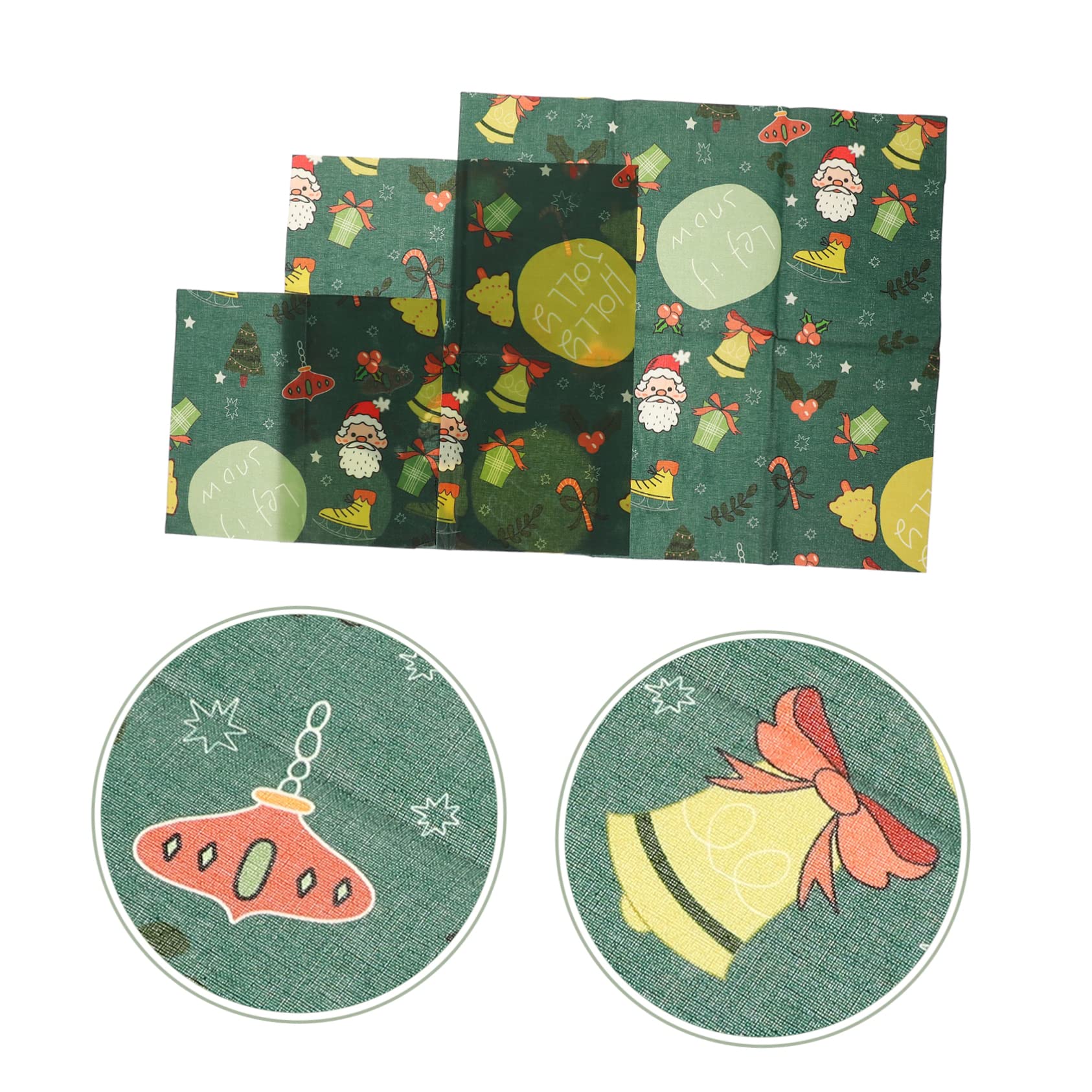 NOLITOY Butter Wrap Sandwich Packaging 3 Pack Beeswax Wraps for Food Preservation