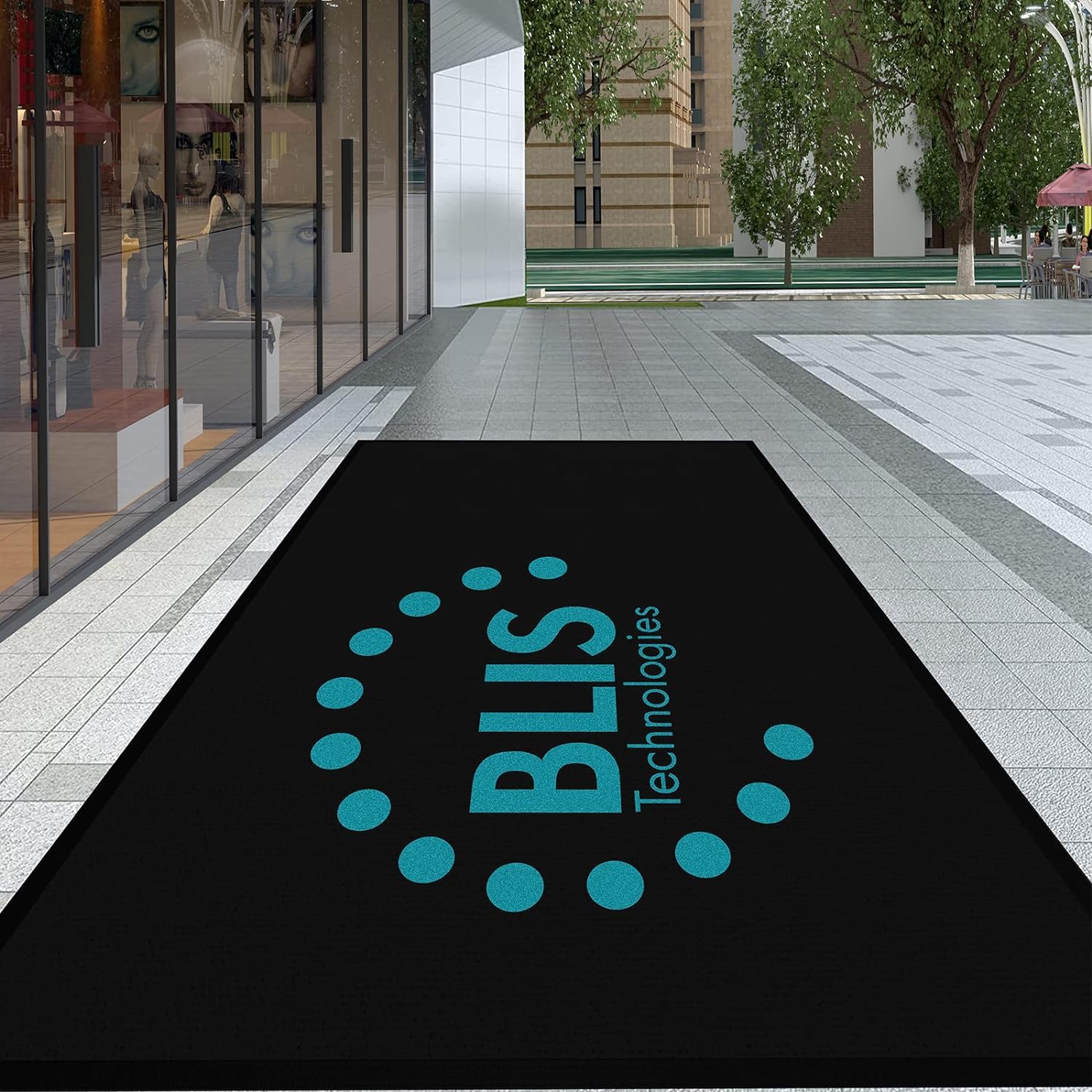 Custom Rugs with Logo Personalized Doormat Commercial Floor Mat Entryway Welcome Carpet Area Rug with Any Logo Size Color for Home Office Indoor Non