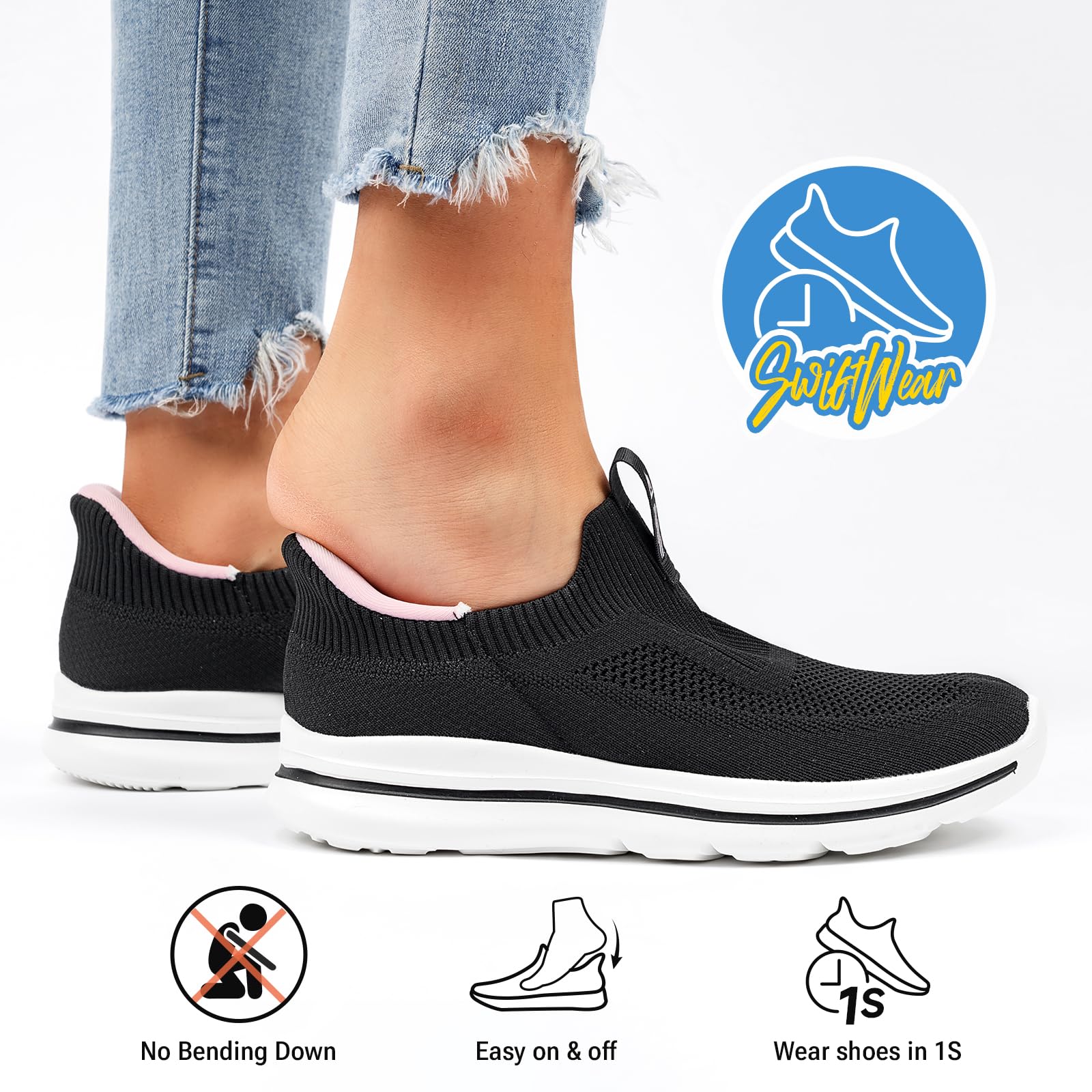 ODCKOI Majtki na Damen Sneaker Hands Free