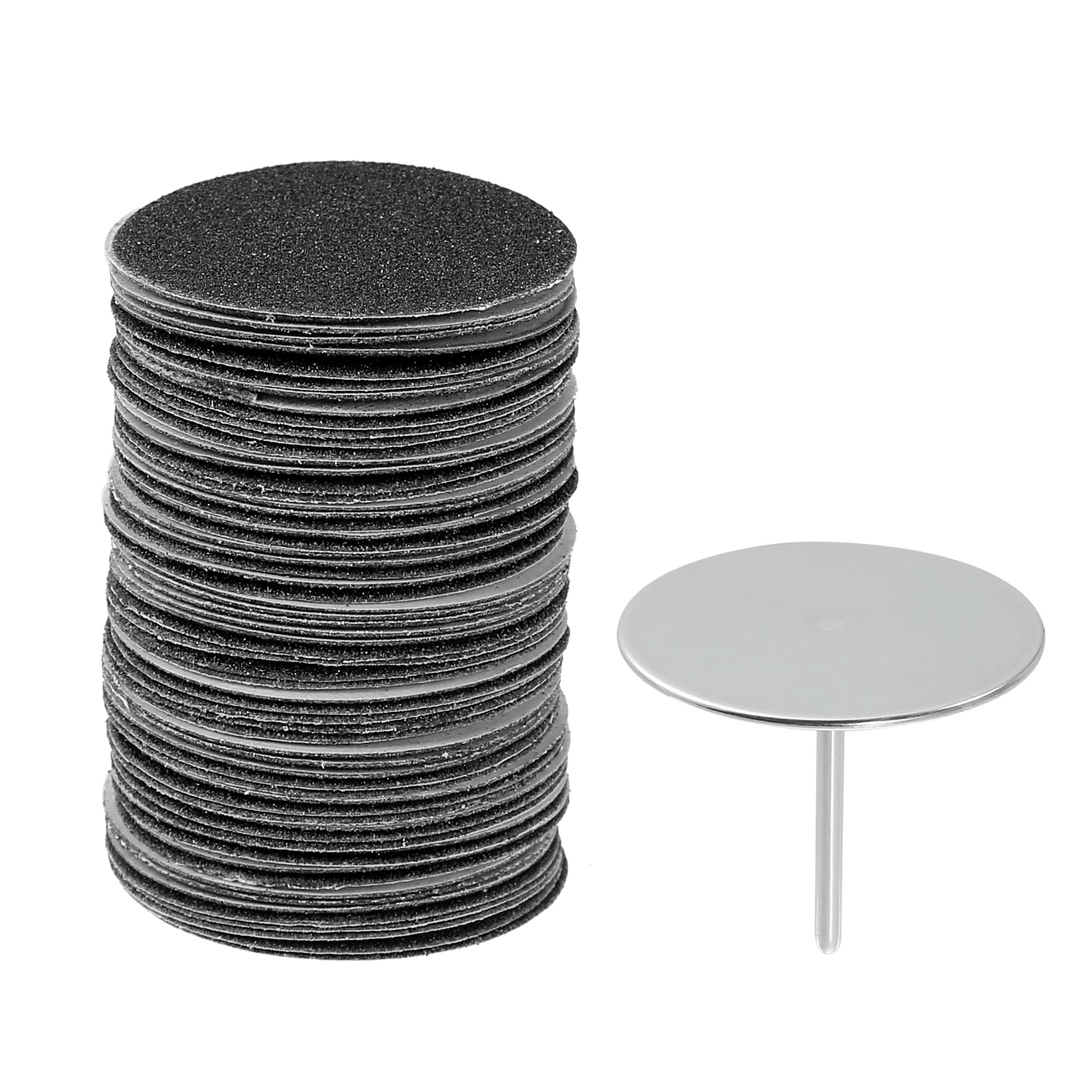VOCOSTE 100 Pcs Sandpaper Disk Replacement Pad for Polishing Craft or Electric Foot File Callus Remover Tool, Medium 150 Grit, 35mm