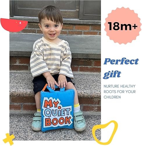 Miniatura 4 de My Quiet Book - Juguetes Montessori para niños de 1 a 3 años con 10 actividades, libro ocupado para niños pequeños de 1 a 3, juguetes de viaje para