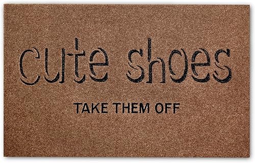 AMEIZING Tapete de bienvenida para puerta delantera, tapetes duraderos para interiores y exteriores, antideslizantes, resistentes a la suciedad,