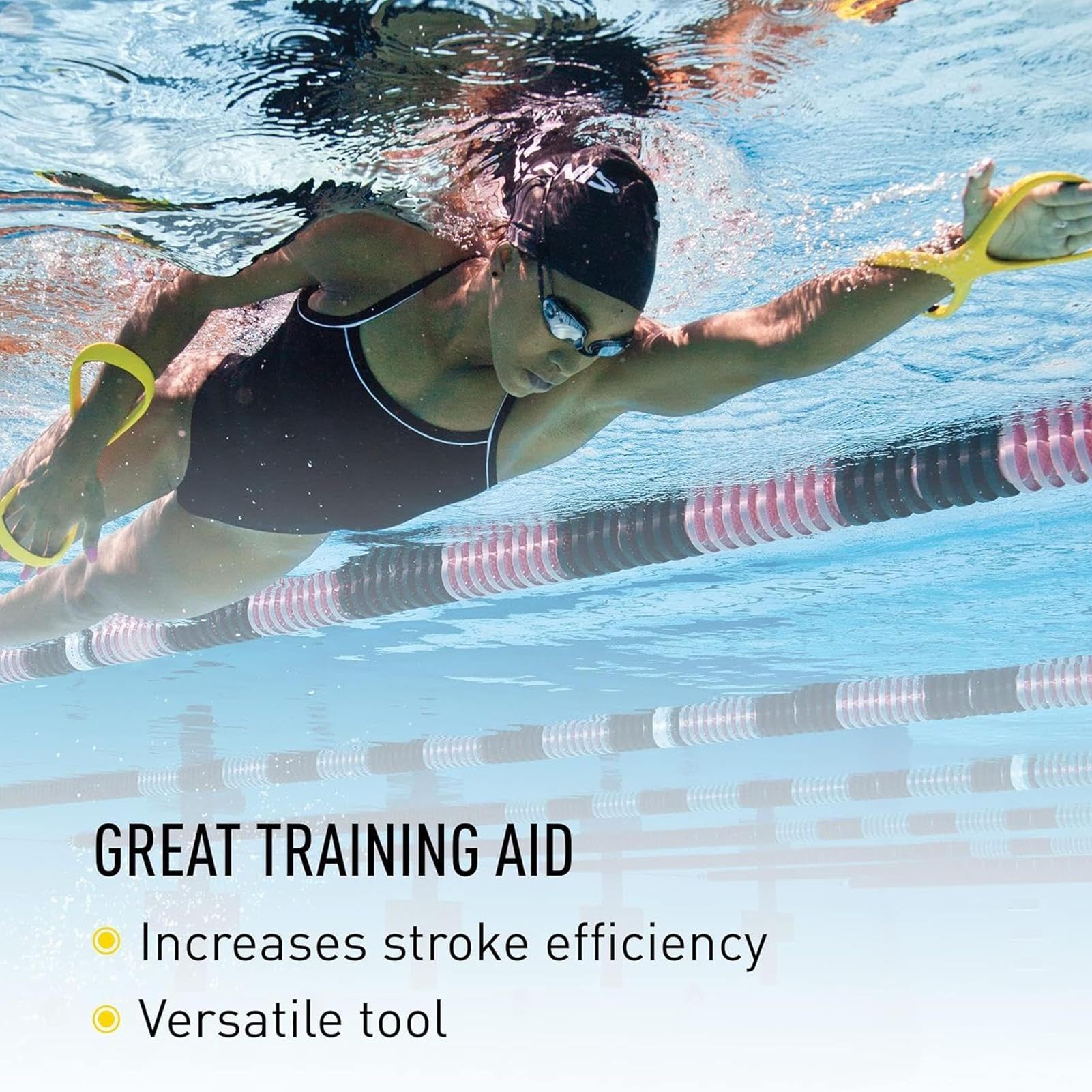Schwimmflossen Erwachsene, Unterarm-Fulcrum-Trainingshilfe, 8-förmiges Ellenbogen-Ausrichtungswerkzeug, hoher Trainer, ideal für Rückenschwimmen, professionelle Lehrausrüstung, 29,9 x 10,5 x 1,2 cm
