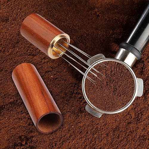 Miniatura 6 de KLKCMS Distribuidor de manipulación de café, nivelador de distribuidor de café, agitador de café, agitador de café expreso, para té con leche,