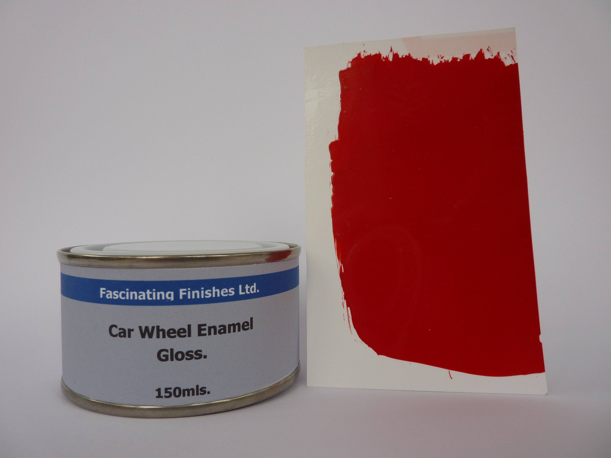 Fascinating Finishes Ltd 1 x 150ml Bright Red Gloss Enamel Car Wheel Paint