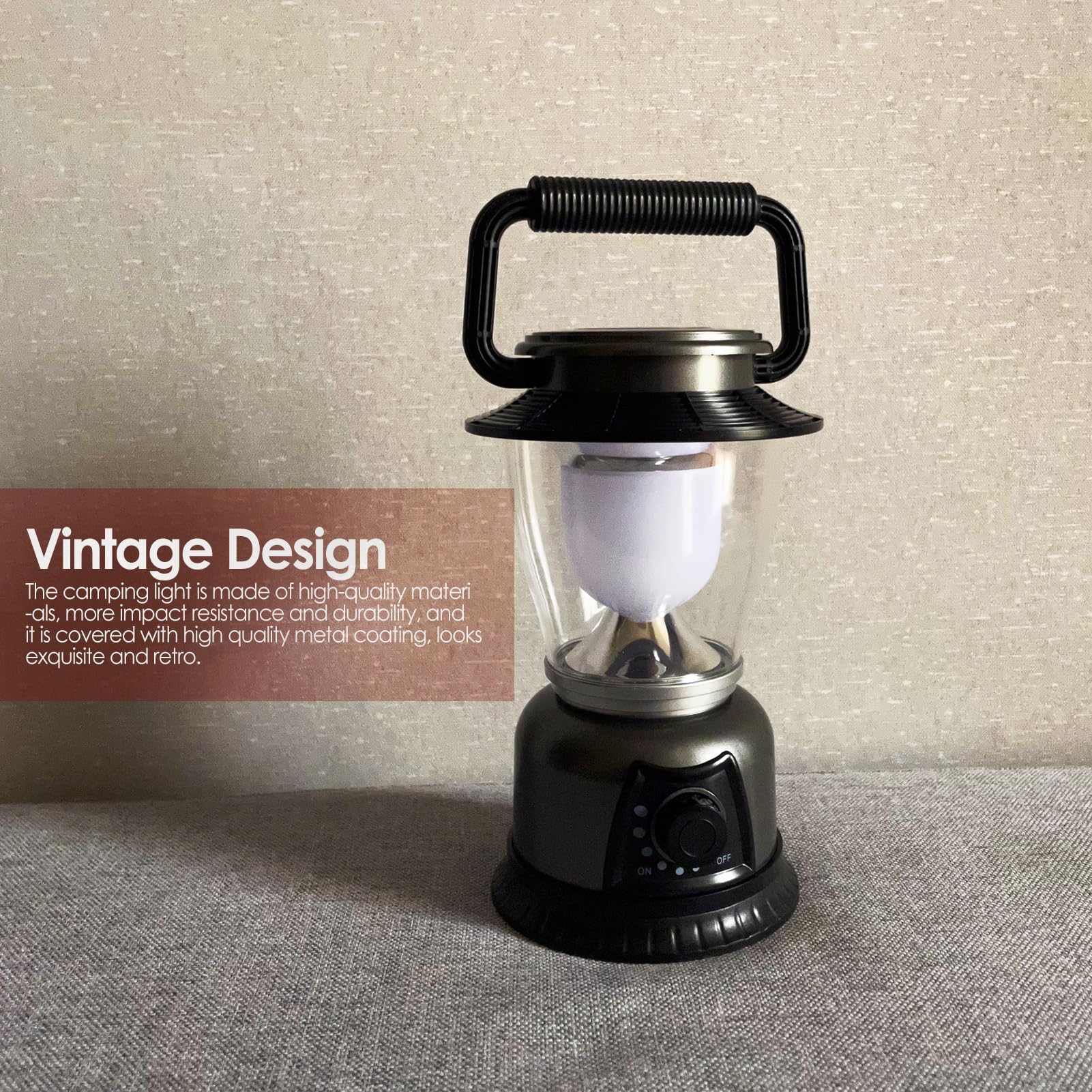 Amazon.com: FANT.LUX Retro LED Lantern 2-Pack, 360° COB 120