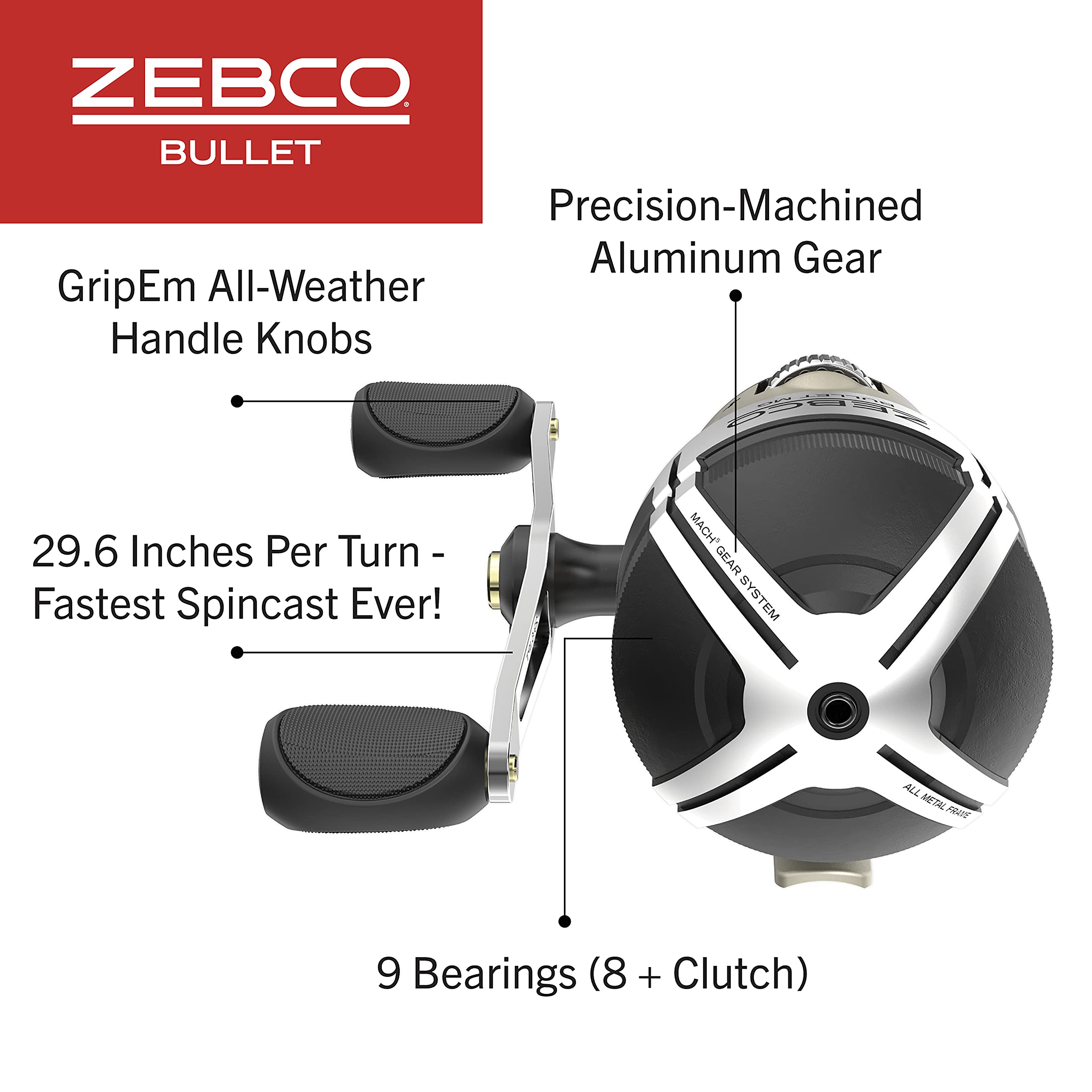 Zebco Bullet MG スピンキャストリール Amazon.co.jp: Zebco Bullet MG スピンキャスト フィッシングリール