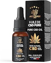 ARTISAM | Huile de CBD PURE H 40% 4000 mg Pressée à Froid | Huile de Graines de chanvre | Formule Premium Fabriquée en France | Sommeil Puissant | cdb Hemp Oil herbe puff infusion Tisane hhc 10 ml