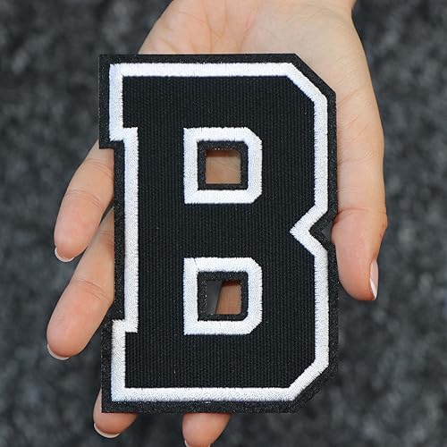 Miniatura 121 de Parches de letras termo-adhesivas de alta calidad – Lindas letras para ropa – Parche universitario para ropa – Letras bordadas de 4 1/2 parches