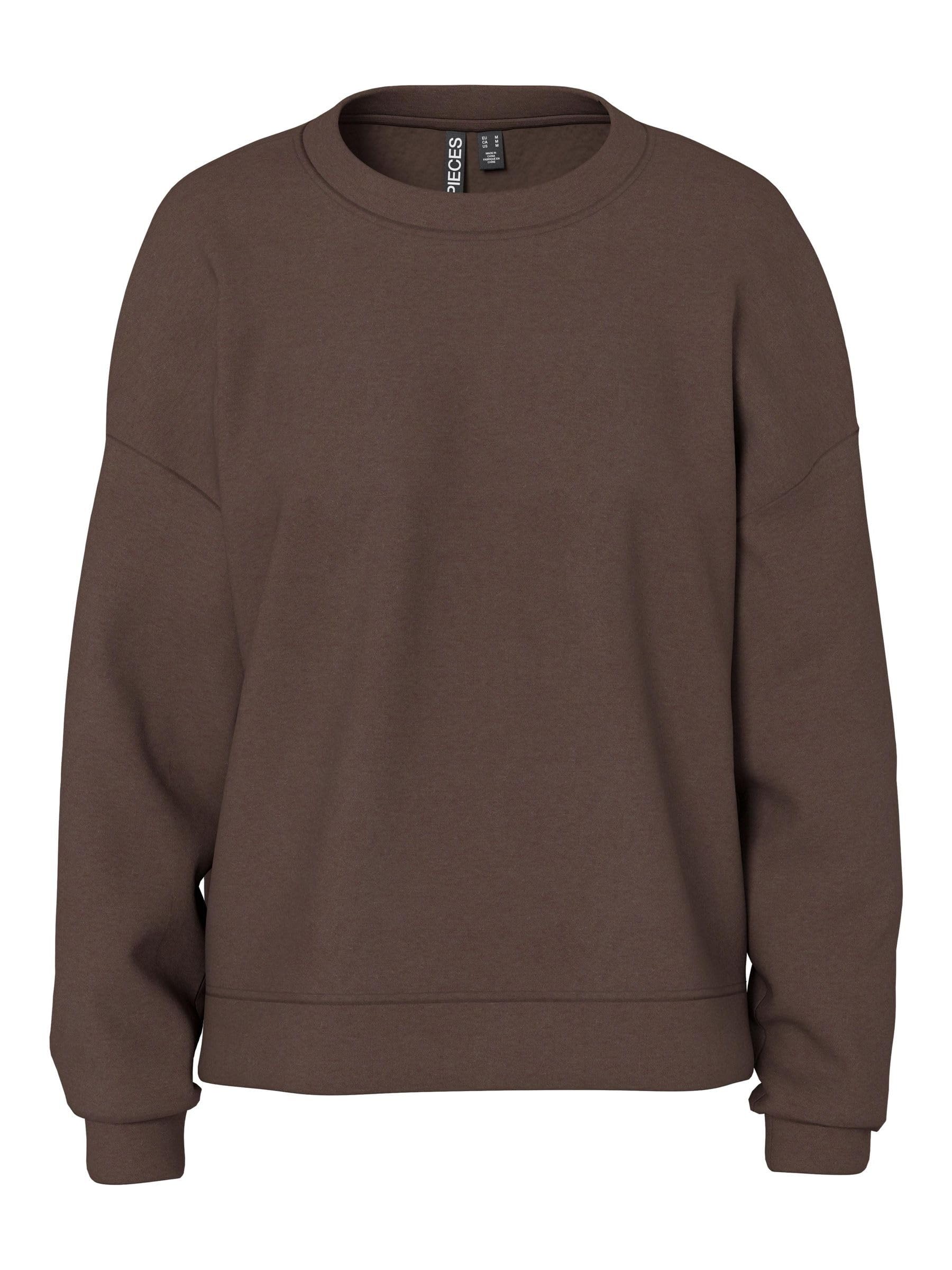 PIECES Womens Pcchilli Ls Sweat Noos Bc, Hot Fudge, XL UK