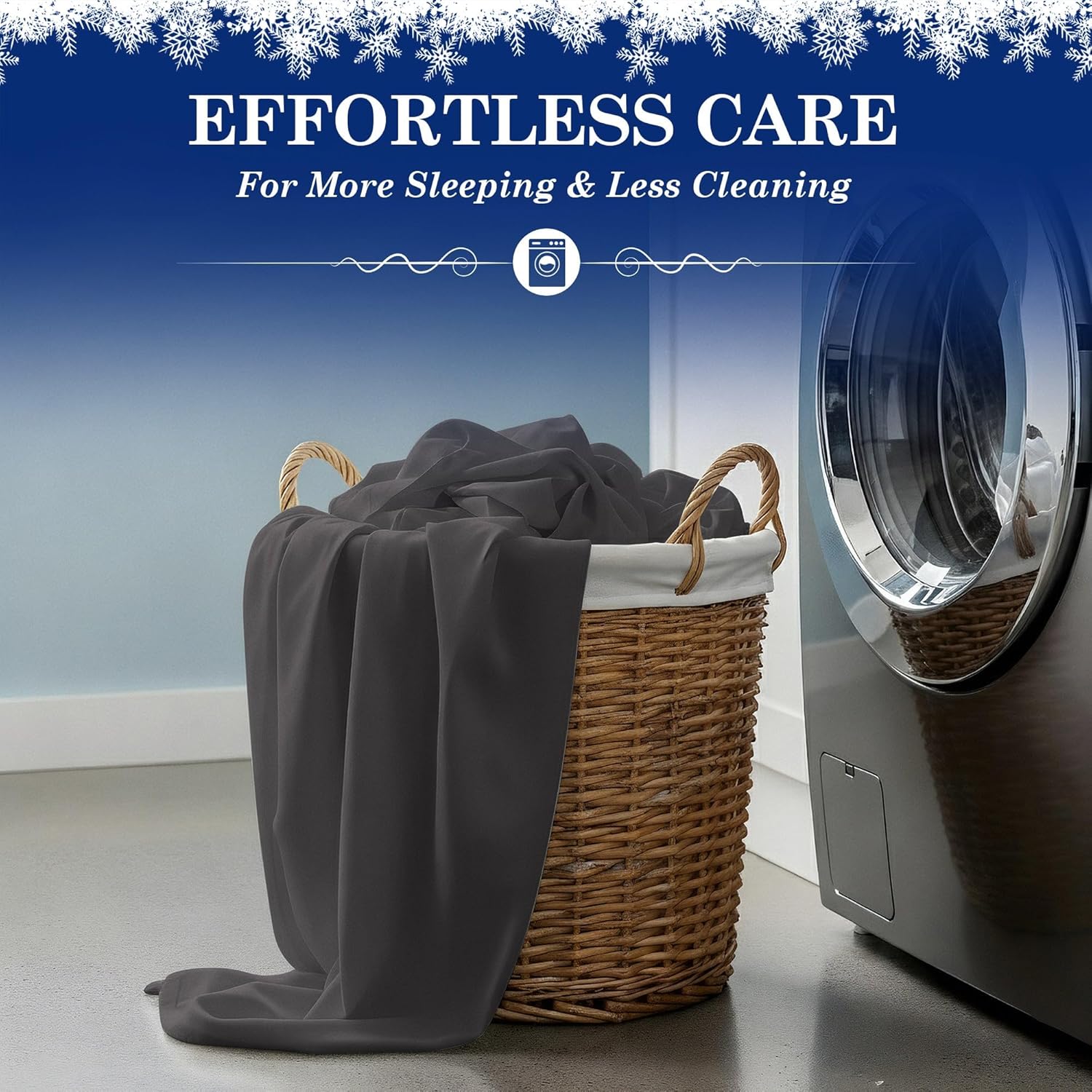 Cooling Sheets - BreezeWeave 4 PC Queen Size Cooling Bed Sheets for Hot Sleepers & Deep, Cool Rest - Cloud Soft, Silky Smooth, 16 in Deep Pocket, Ultra Durable (Graphite) - Image 6