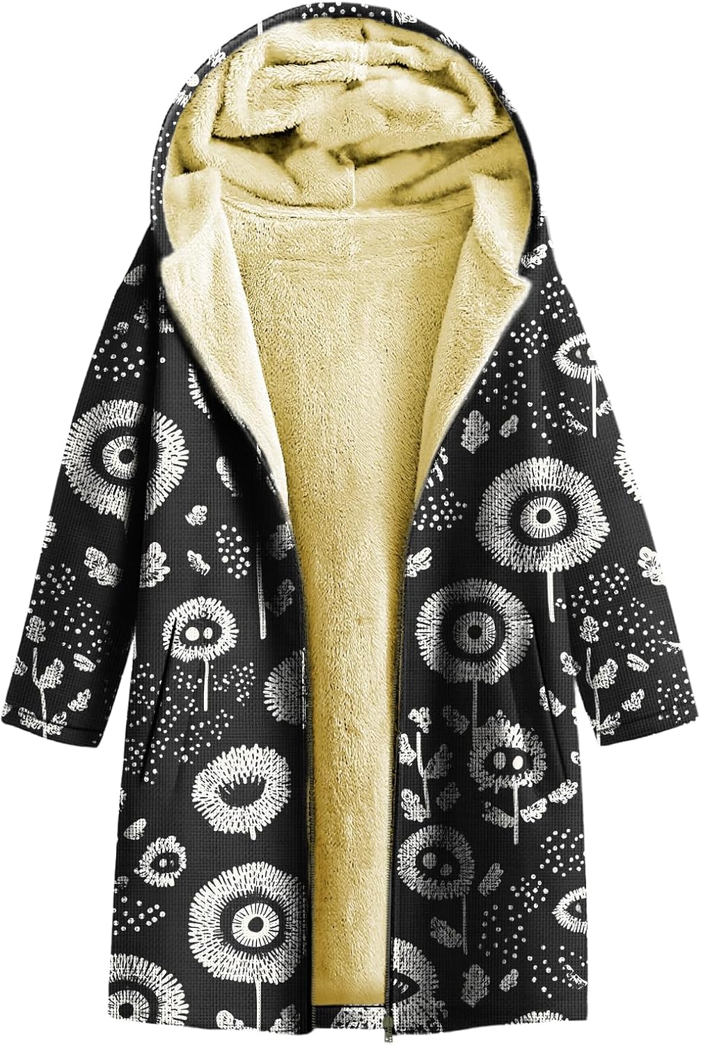 Fall Jackets For Women 2025 Western Long Sleeve Sherpa Fleece Zip Up Retro Ethnic Print Fashion Casual Warm Coats