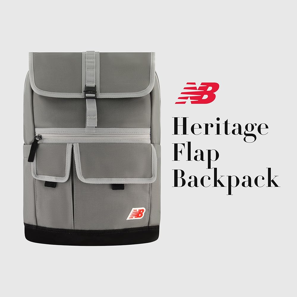 Amazon.com: New Balance Flap Duffel Backpack, Legacy Icon Commuter