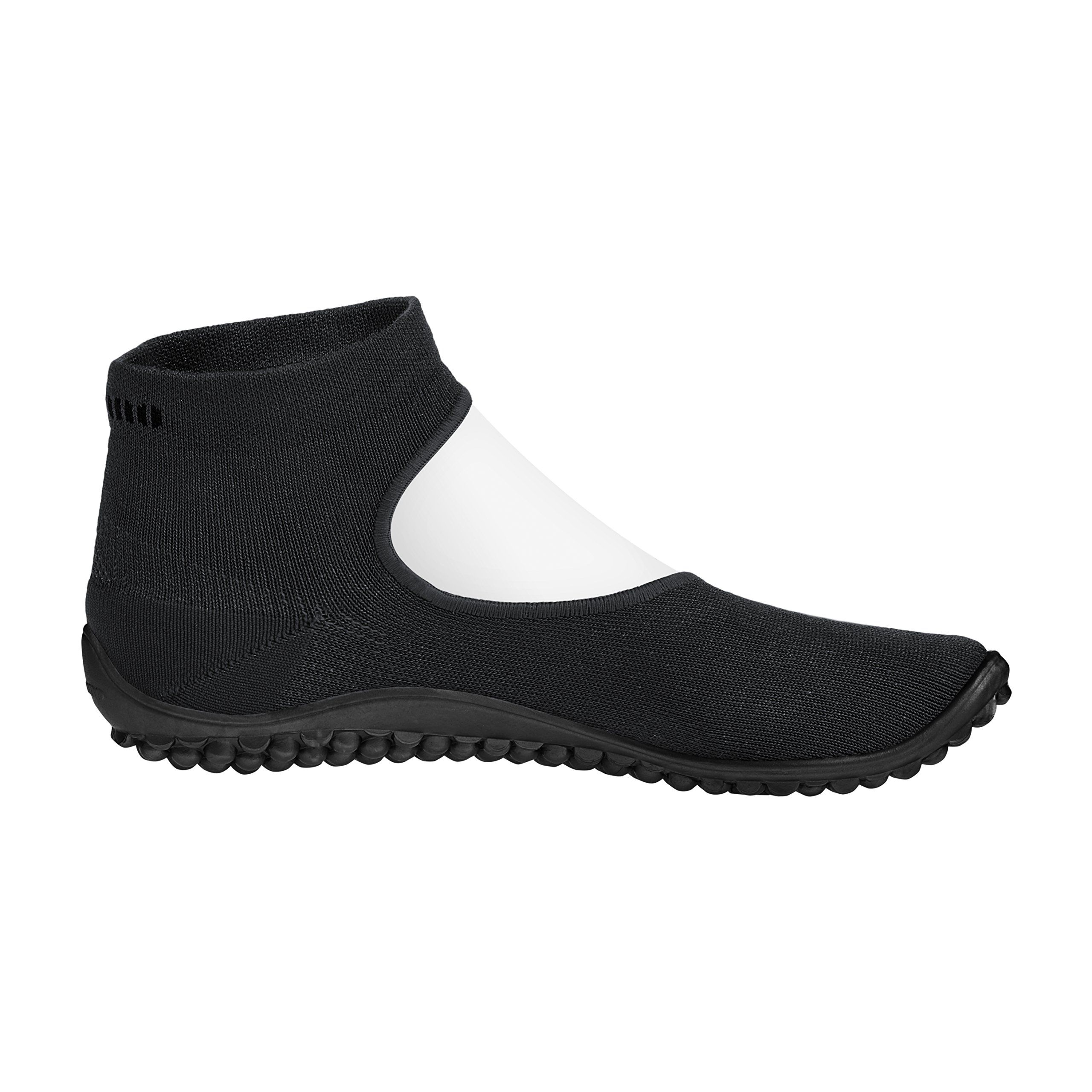 leguano Ballerina schwarz – Leichter Barfußschuh für Damen