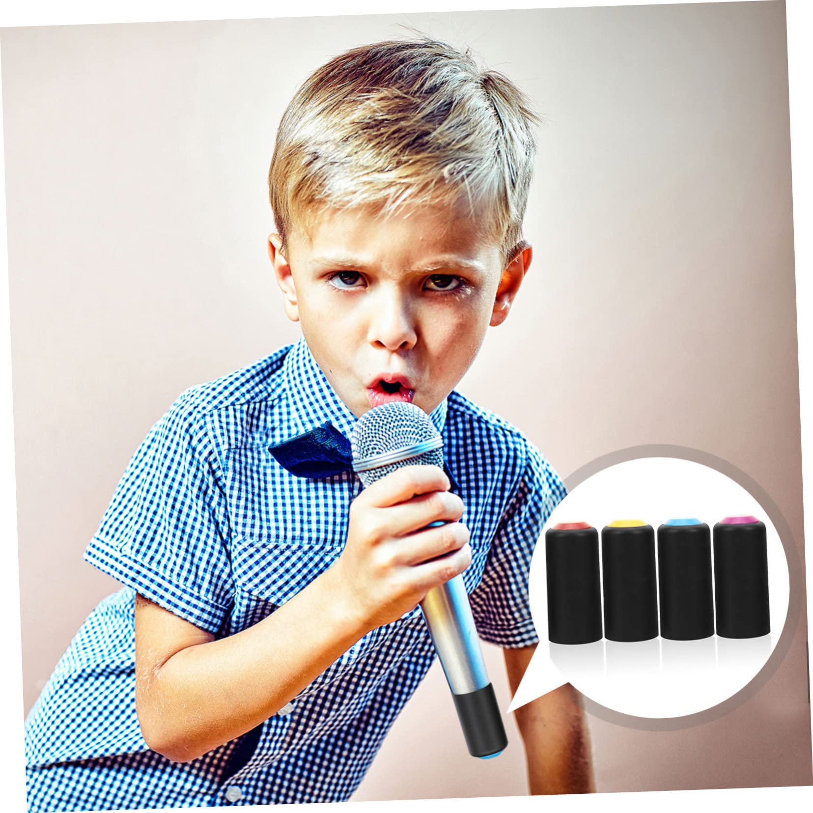 Amazon.co.jp: GAROZATION 4個マイク用電池カバー ネジ式交換用