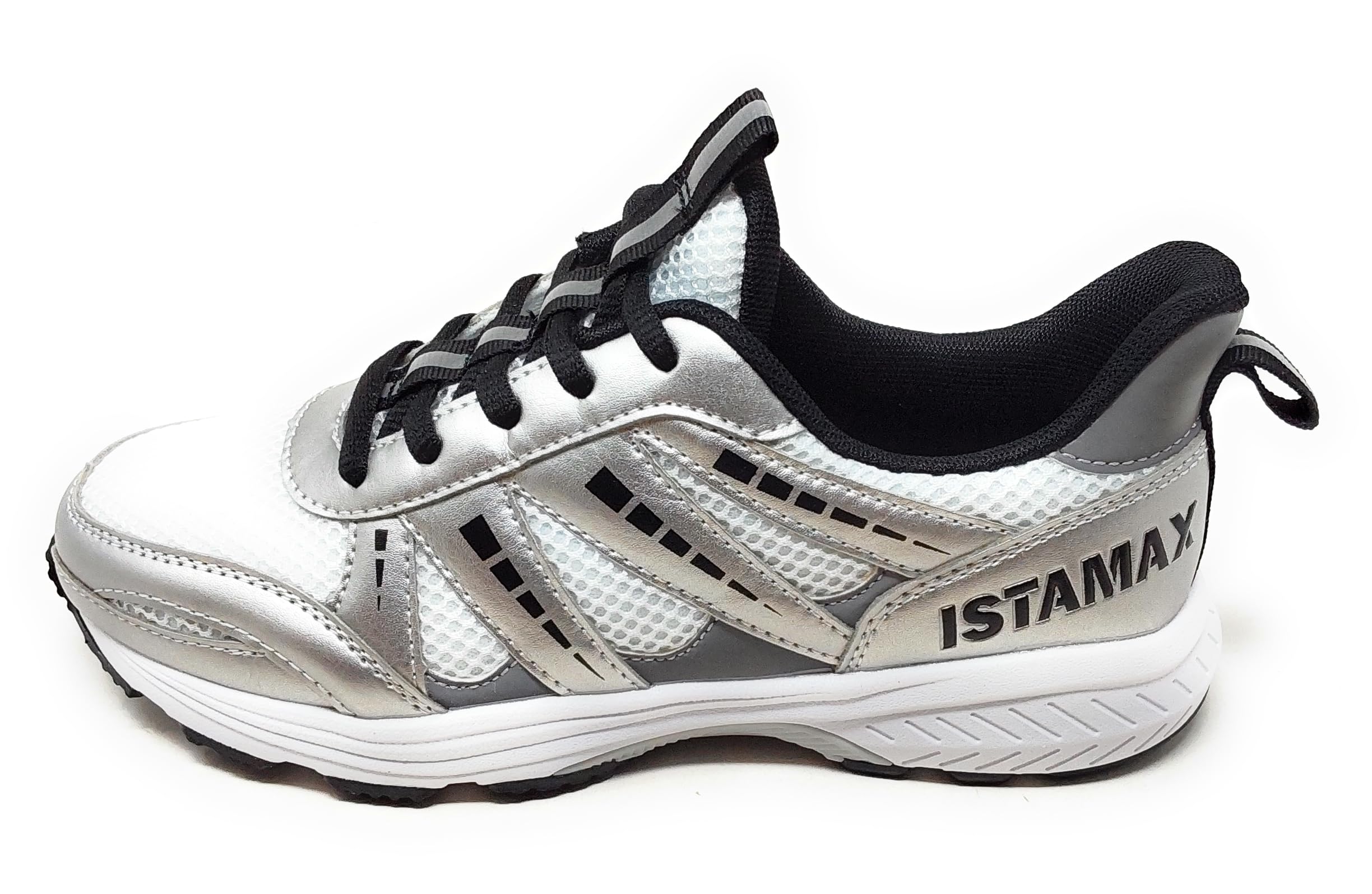 Scarpe Sportive Donna Antipronazione e Antitorsione,Bianco Argento,ModelloIMAA3913, Suola con Doppia Densità