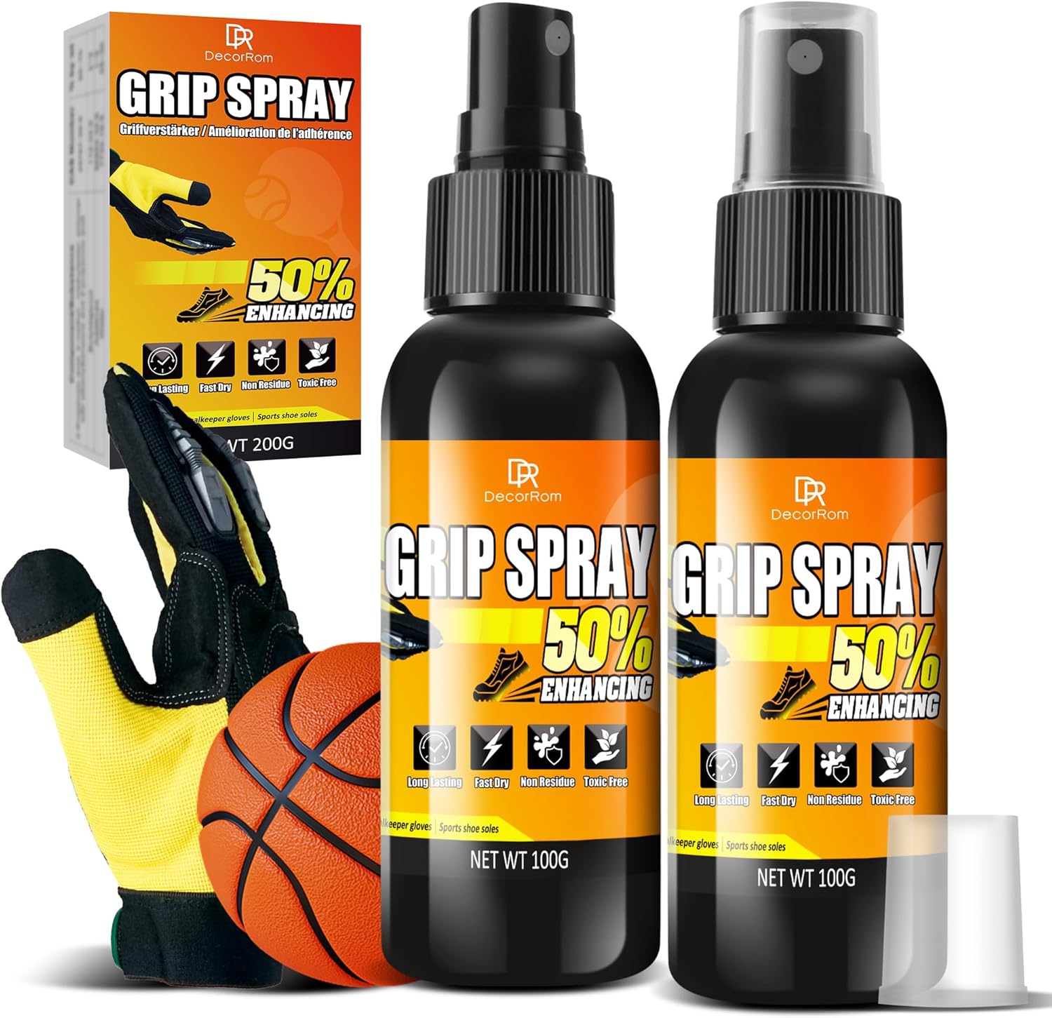 Basketball Shoe Grip Spray 7oz - Anti-Slip Grip Boost for Soles
