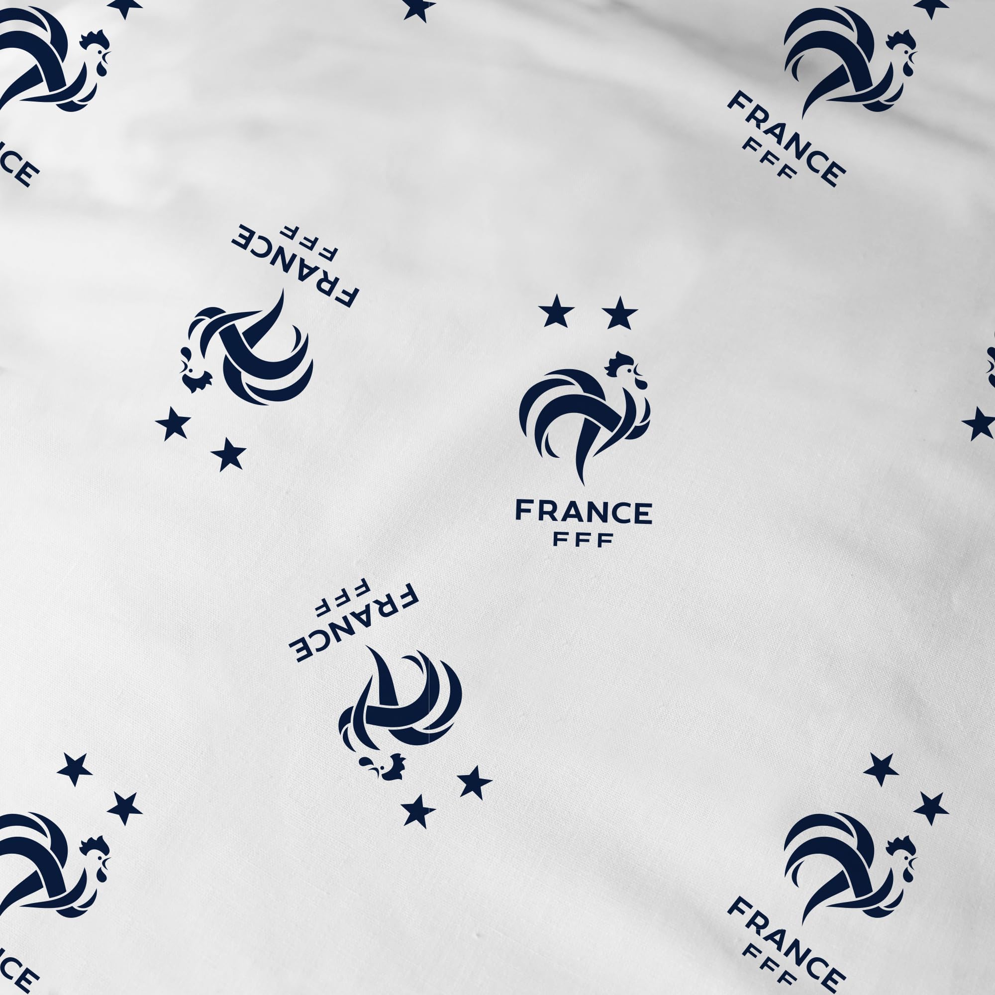 OMYDREAM FFF Rayures Parure de lit imprimée 100% Coton - Licence Officielle