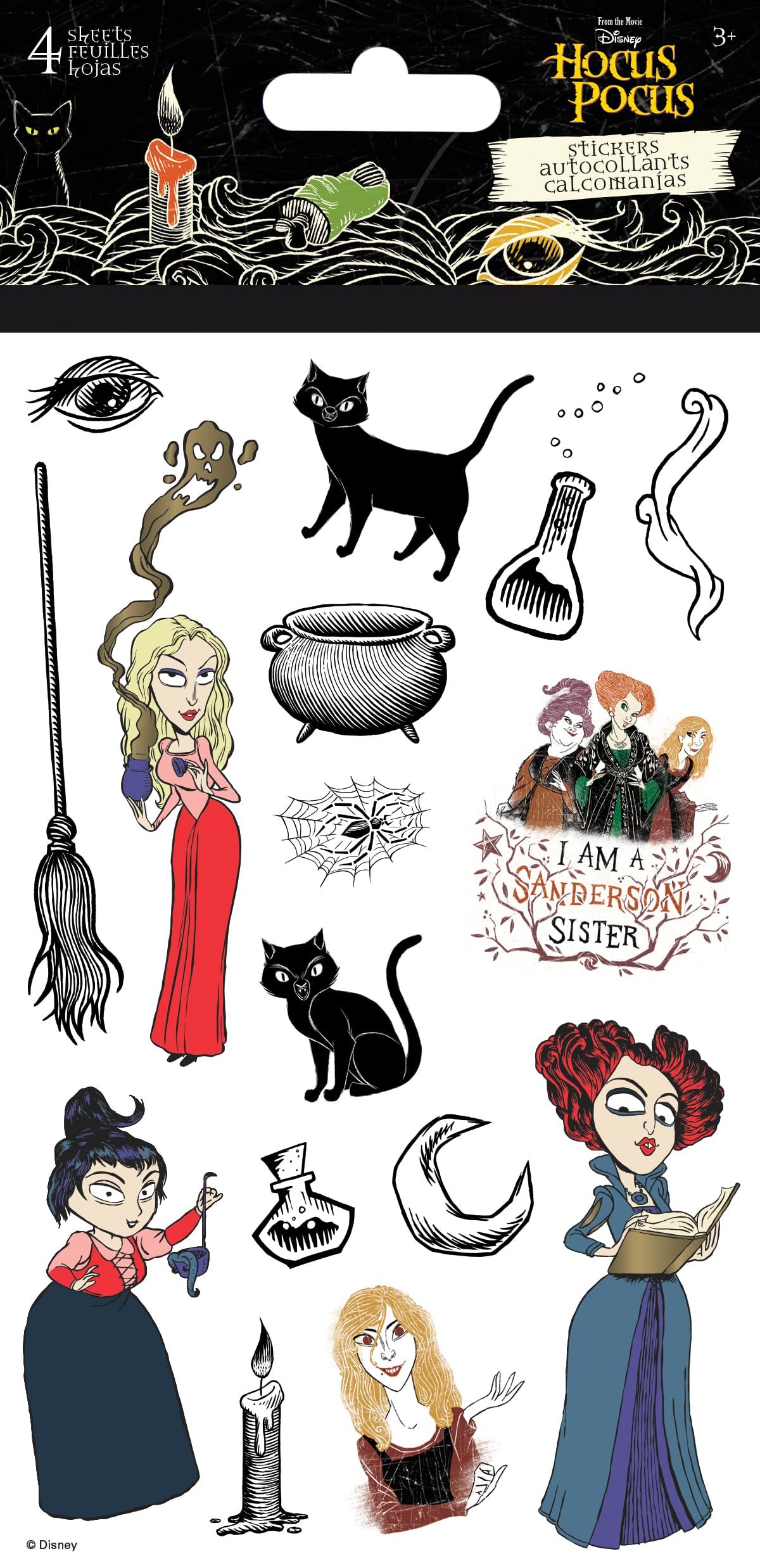 Hocus Pocus Standard Stickers - 4 Sheet