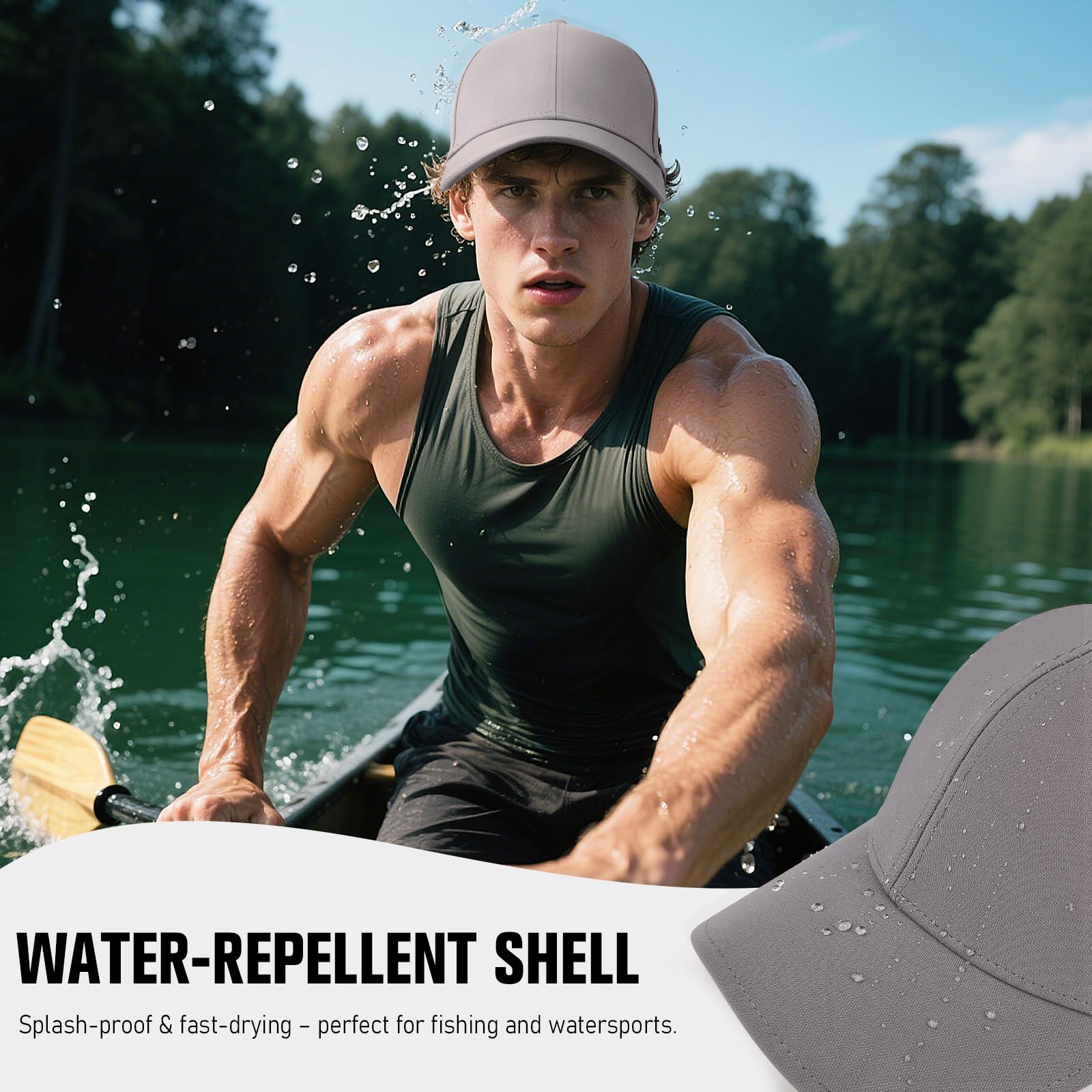 AOPREL Cappello da baseball traspirante in rete cappello da golf ad asciugatura rapida regolabile cappelli da baseball per uomini e donne Sport Running Workout