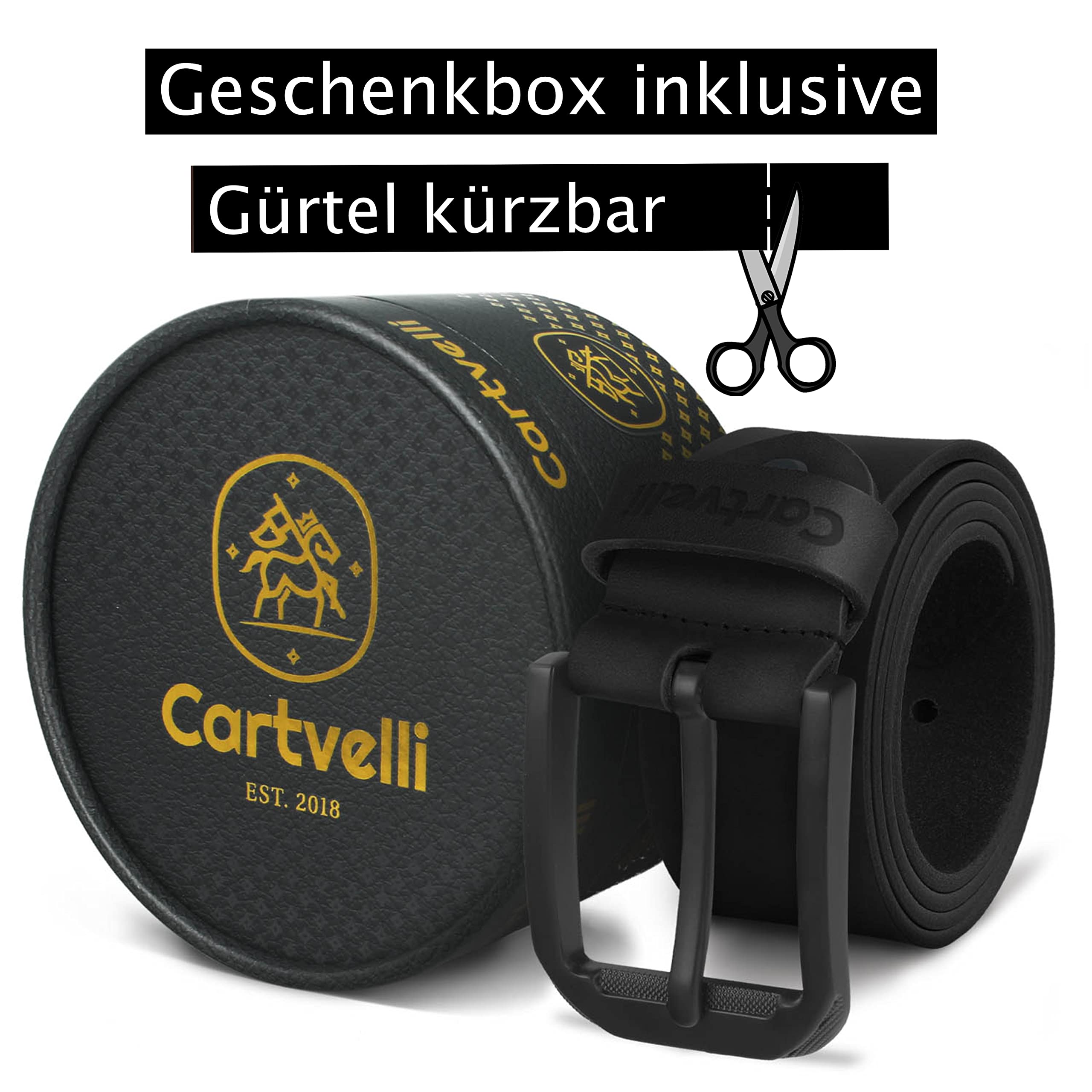 Cintura uomo in pelle premium Made in Germany con confezione regalo - cintura in vera pelle 40mm