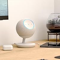 Vista 3 de Soporte con puertos de carga USB-C para Echo Dot Max, completamente nuevo, Made for Yaxa