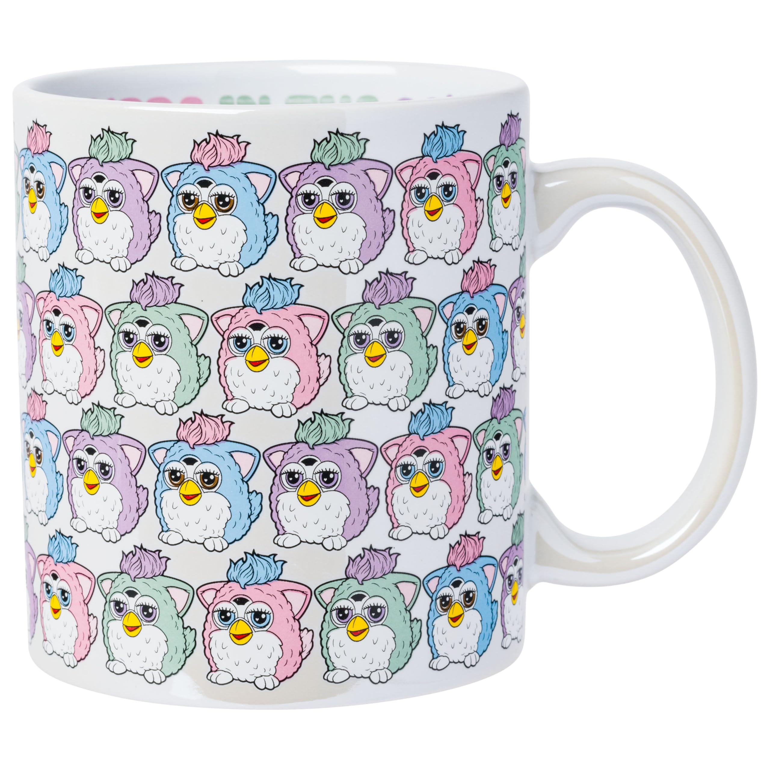 Amazon.com | Silver Buffalo Furby Pearlescent, Ceramic Mug, 20oz